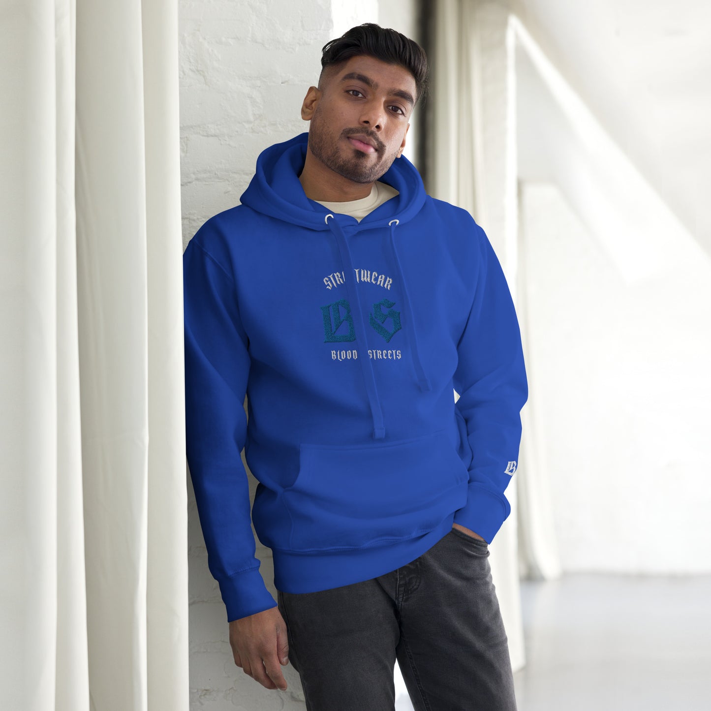 Bloody Streets Classic Stickerei Unisex Streetwear-Hoodie