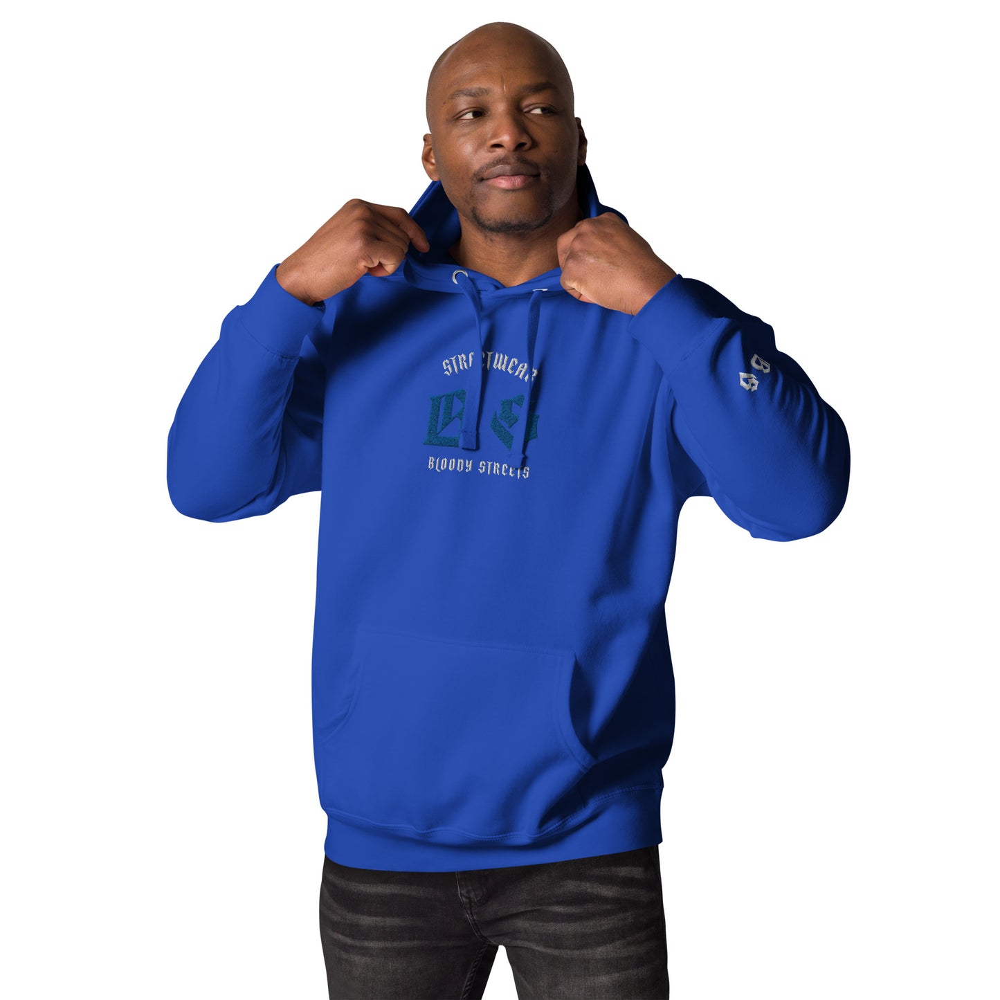Bloody Streets Classic Stickerei Unisex Streetwear-Hoodie