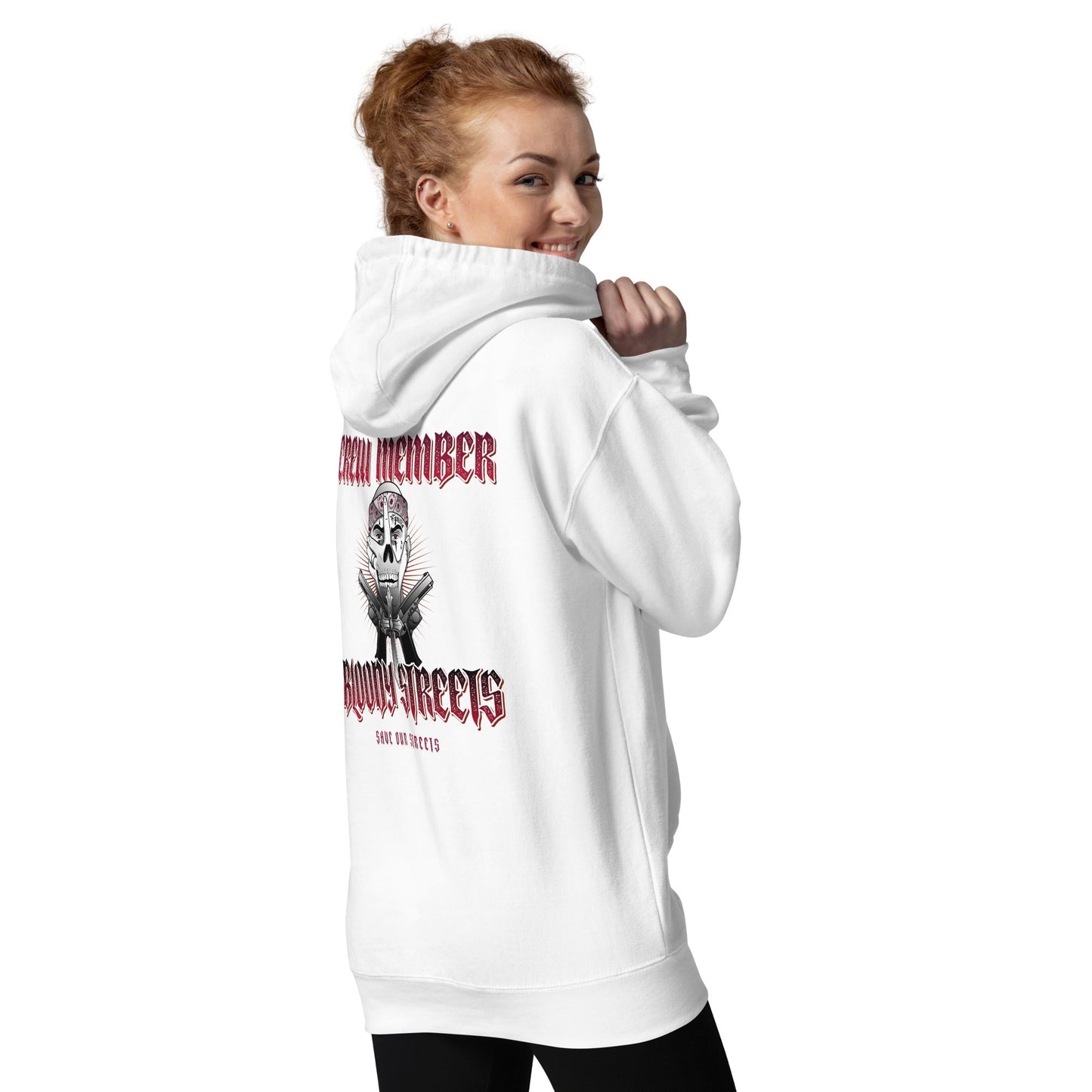 BS CITY Berlin Crew Member Premium Red "G" Hoodie - BLOODY-STREETS.DE Streetwear Herren und Damen Hoodies, T-Shirts, Pullis