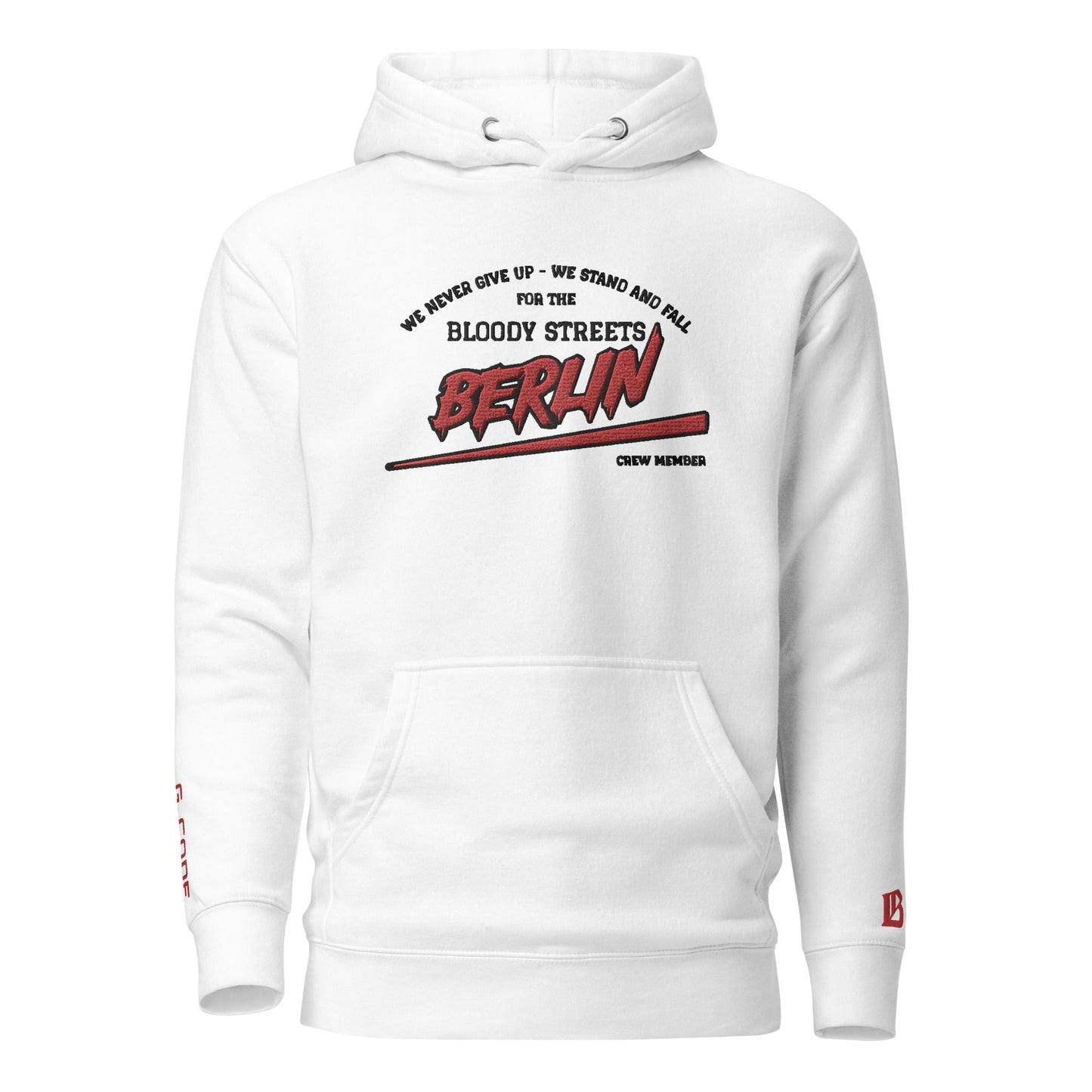 BS CITY Berlin Crew Member Premium Red "G" Hoodie - BLOODY-STREETS.DE Streetwear Herren und Damen Hoodies, T-Shirts, Pullis