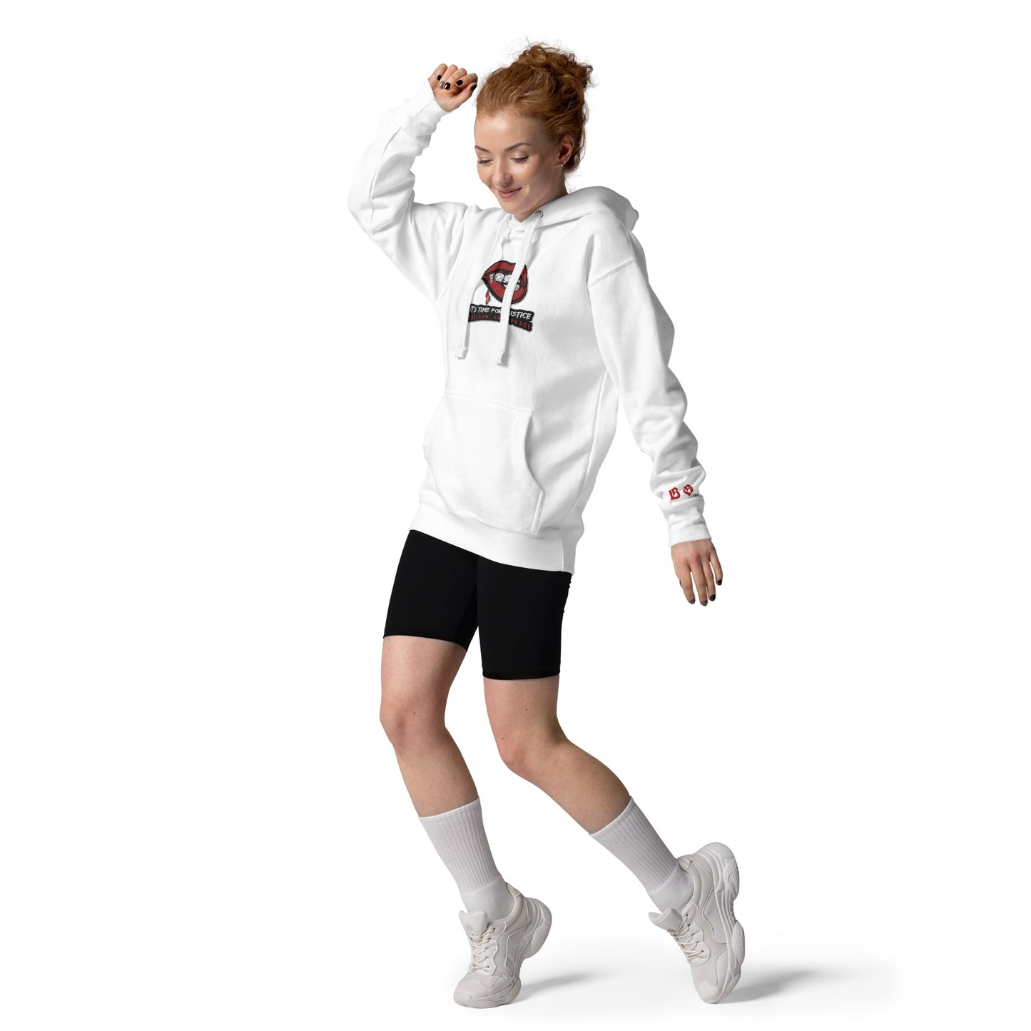 Streetwear Kapuzenpullover IT´S TIME FOR JUSTICE - Stickerei