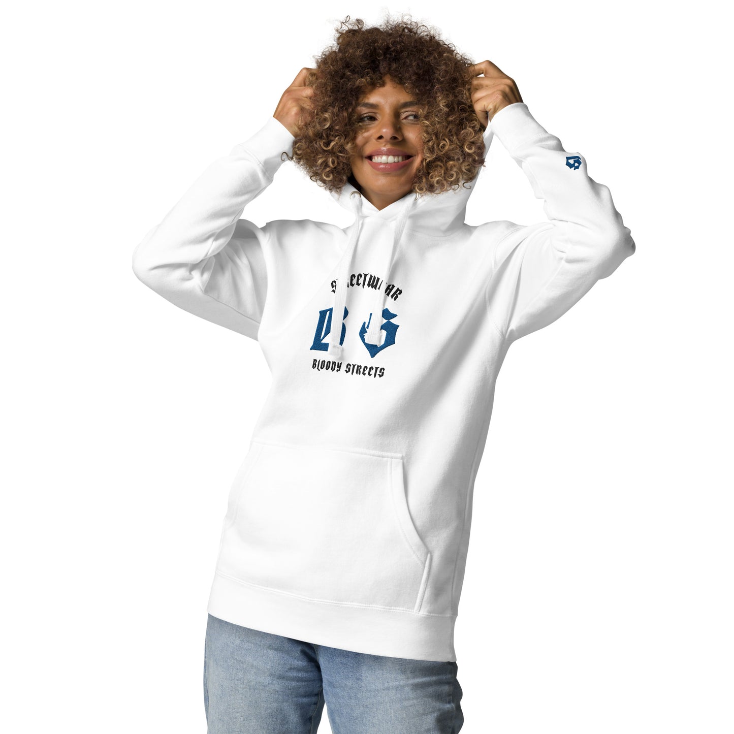 Bloody Streets Classic Stickerei Unisex Streetwear-Hoodie