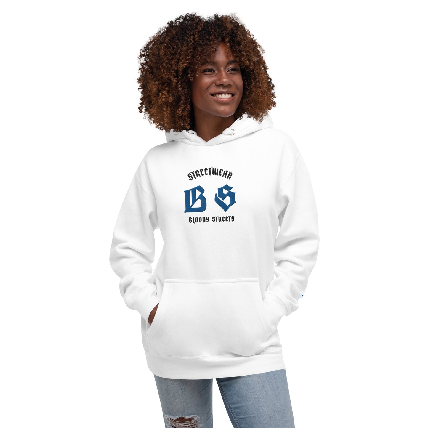 Bloody Streets Classic Stickerei Unisex Streetwear-Hoodie