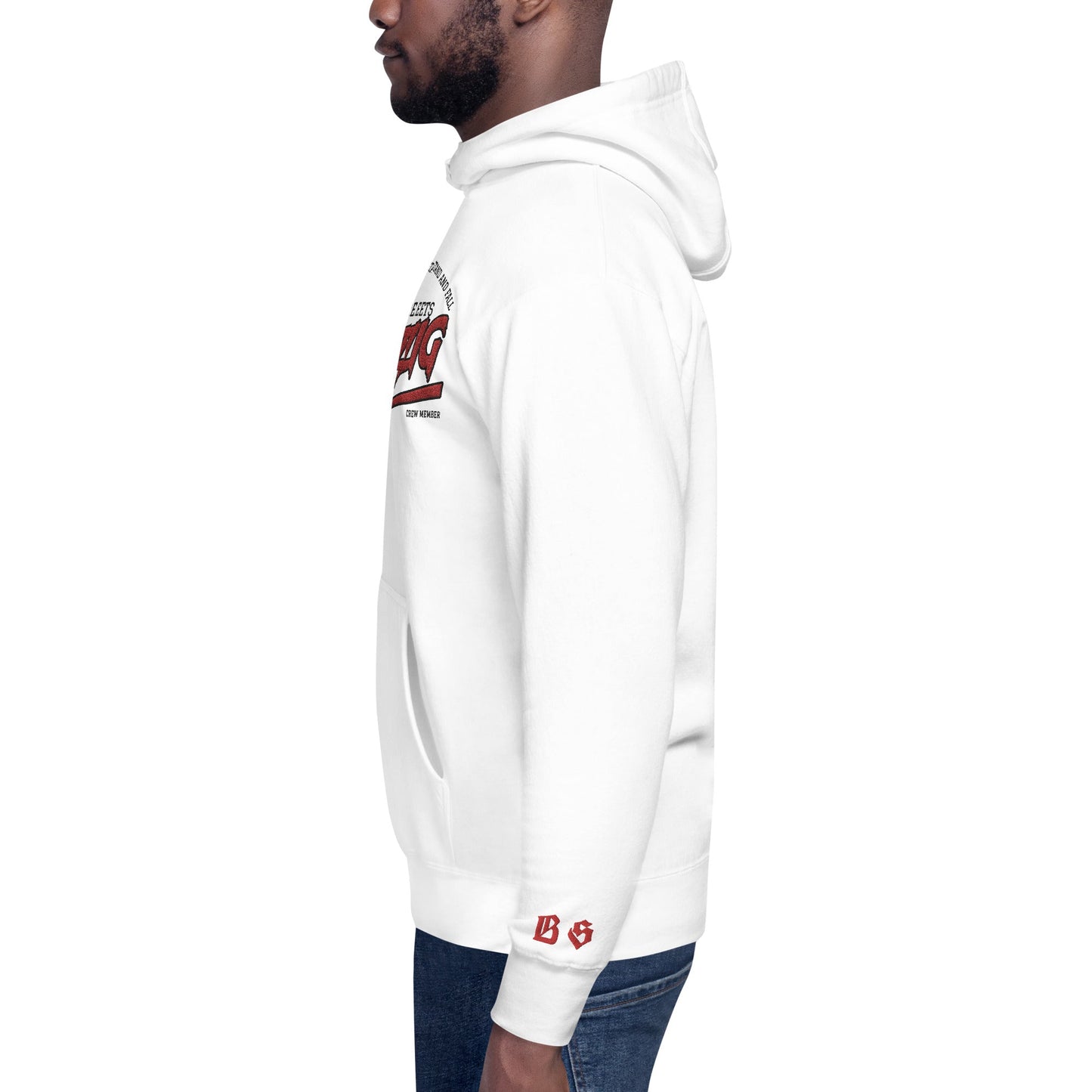 BS CITY Leipzig Crew Member Premium Red "G" Hoodie - BLOODY-STREETS.DE Streetwear Herren und Damen Hoodies, T-Shirts, Pullis