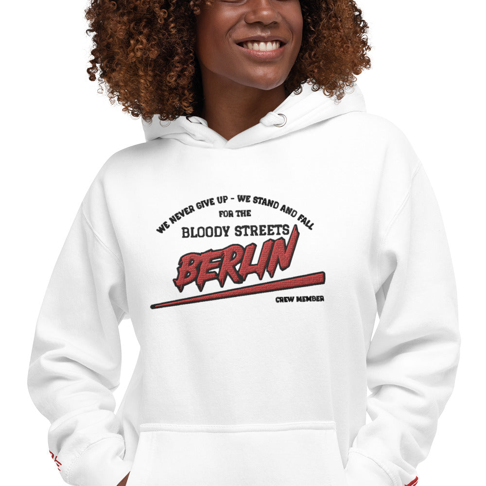 BS CITY Berlin Crew Member Premium Red "G" Hoodie - BLOODY-STREETS.DE Streetwear Herren und Damen Hoodies, T-Shirts, Pullis