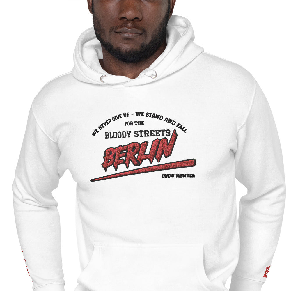 BS CITY Berlin Crew Member Premium Red "G" Hoodie - BLOODY-STREETS.DE Streetwear Herren und Damen Hoodies, T-Shirts, Pullis