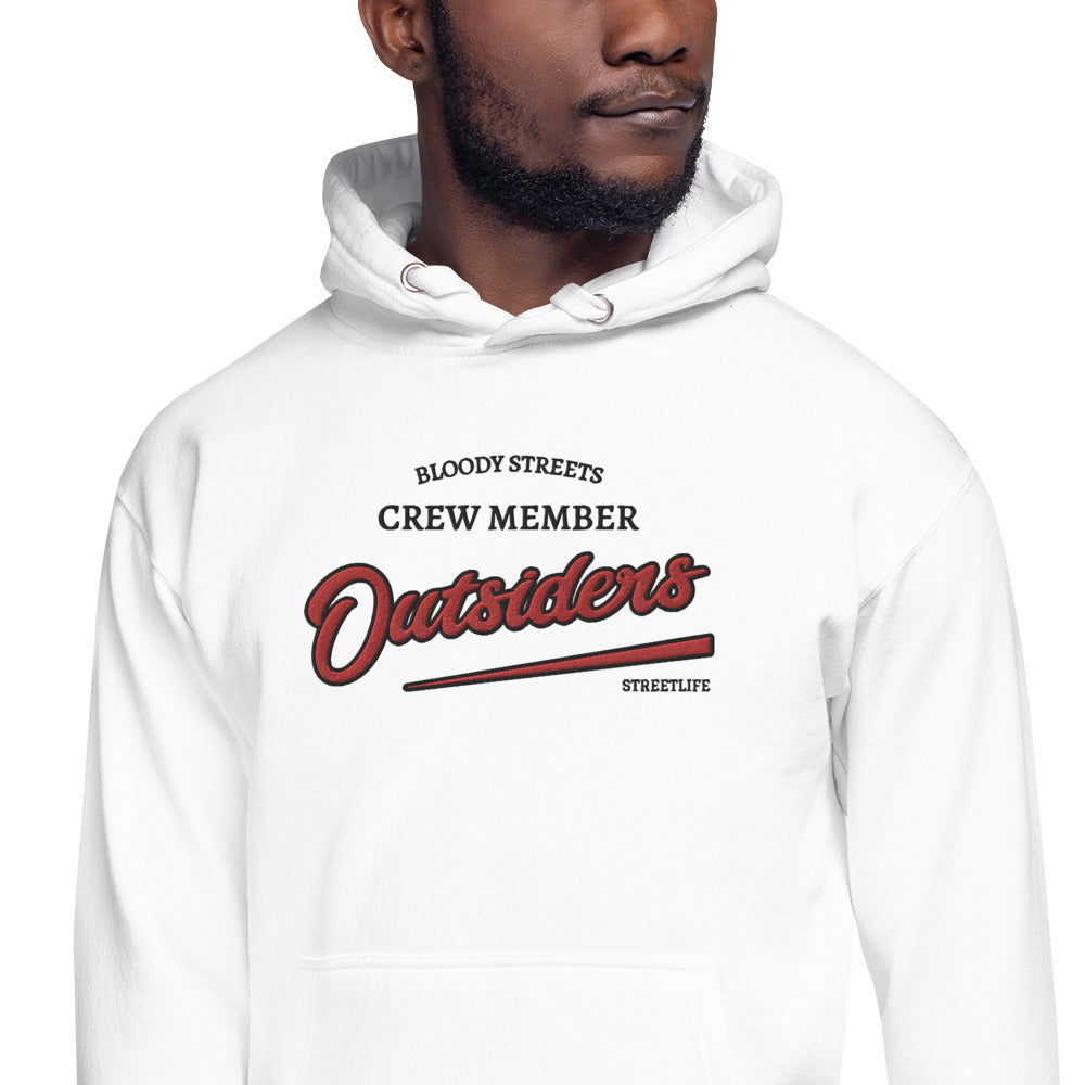 Streetwear Hoodie Unisex - BS Outsiders Stickerei - BLOODY-STREETS.DE Streetwear Herren und Damen Hoodies, T-Shirts, Pullis