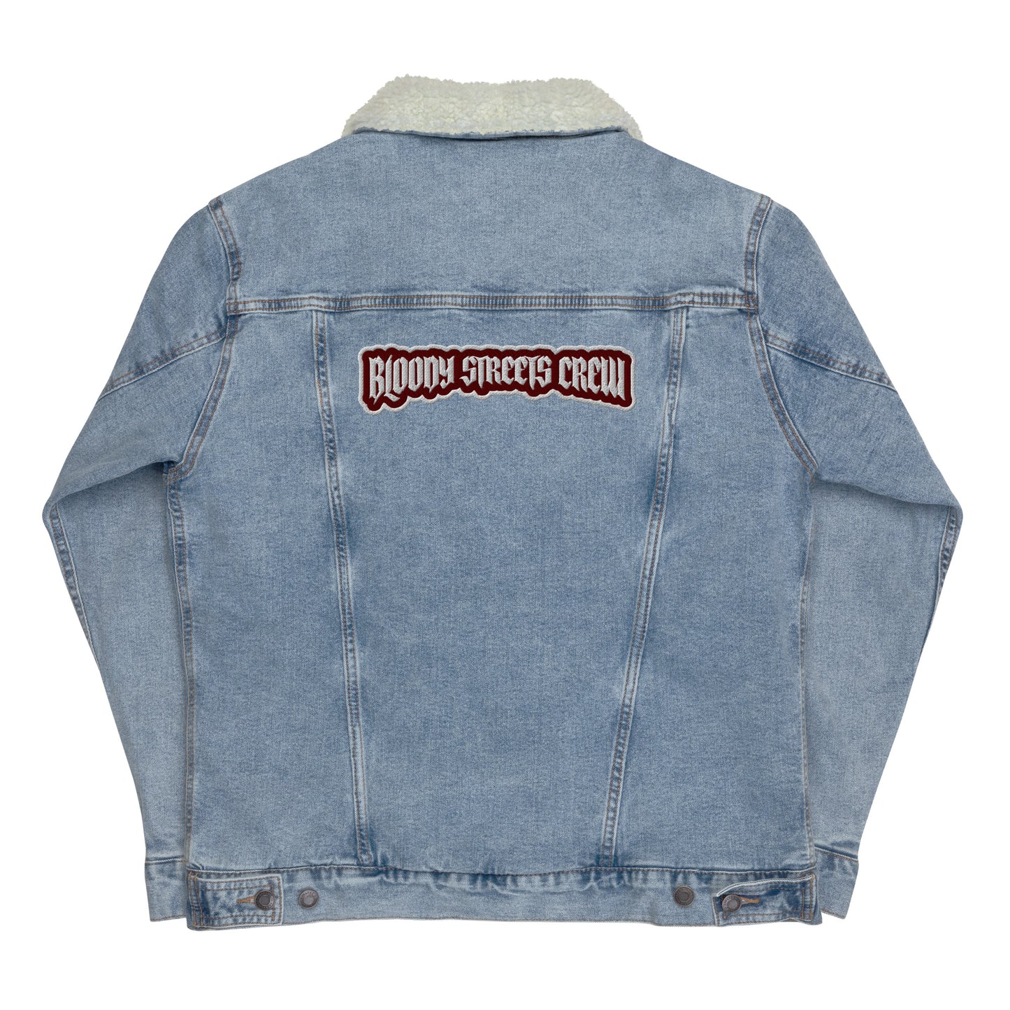 BLOODY STREETS CREW - Sherpa Jeansjacke - BLOODY-STREETS.DE Streetwear Herren und Damen Hoodies, T-Shirts, Pullis