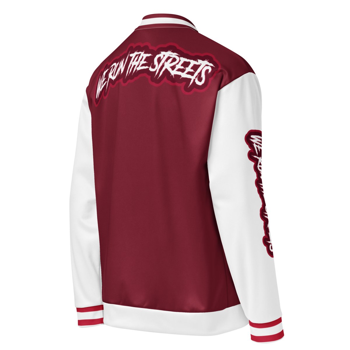 We Run The Streets Red Unisex Bomberjacke - BLOODY - STREETS.DE Streetwear Herren und Damen Hoodies, T-Shirts, Pullis