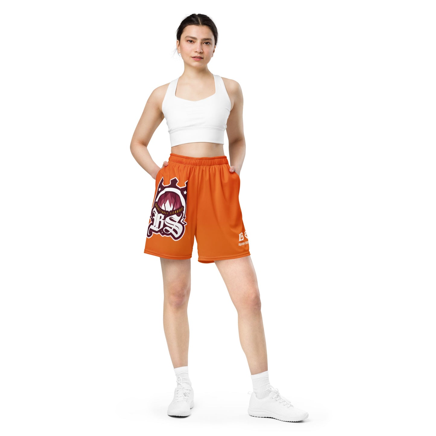 Basketball Team Unisex Mesh-Shorts ORANGE - BLOODY-STREETS.DE Streetwear Herren und Damen Hoodies, T-Shirts, Pullis