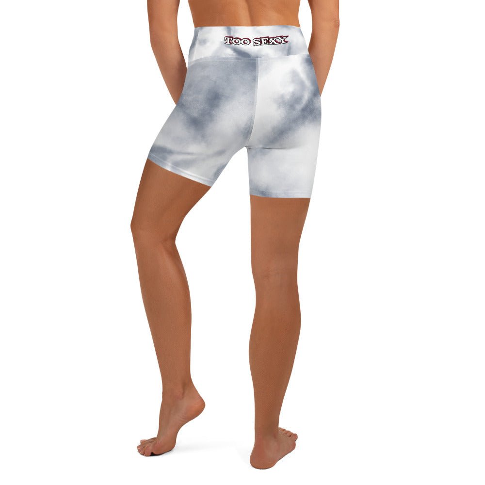 Bloody Black and White Storm - Yoga Shorts - BLOODY-STREETS.DE Streetwear Herren und Damen Hoodies, T-Shirts, Pullis