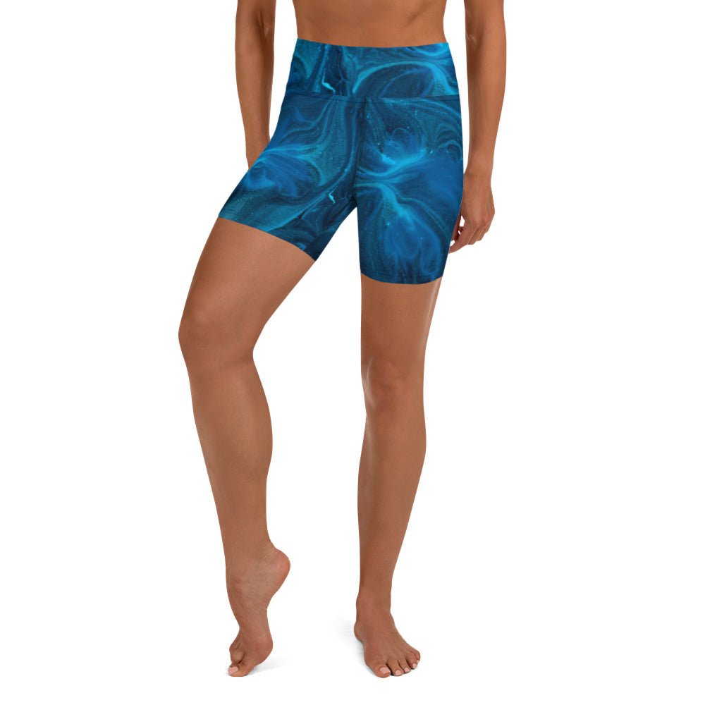 Bloody Blue Chaos - Yoga Shorts - BLOODY-STREETS.DE Streetwear Herren und Damen Hoodies, T-Shirts, Pullis