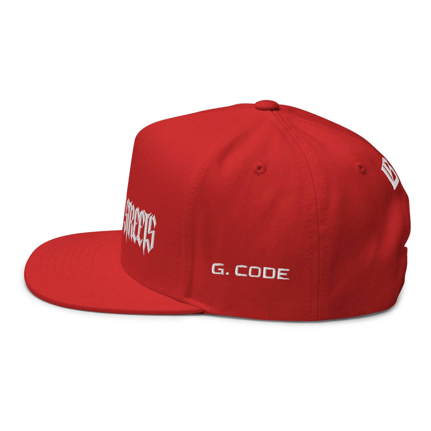 Bloody Streets Crew Flat Bill RED - BLOODY-STREETS.DE Streetwear Herren und Damen Hoodies, T-Shirts, Pullis