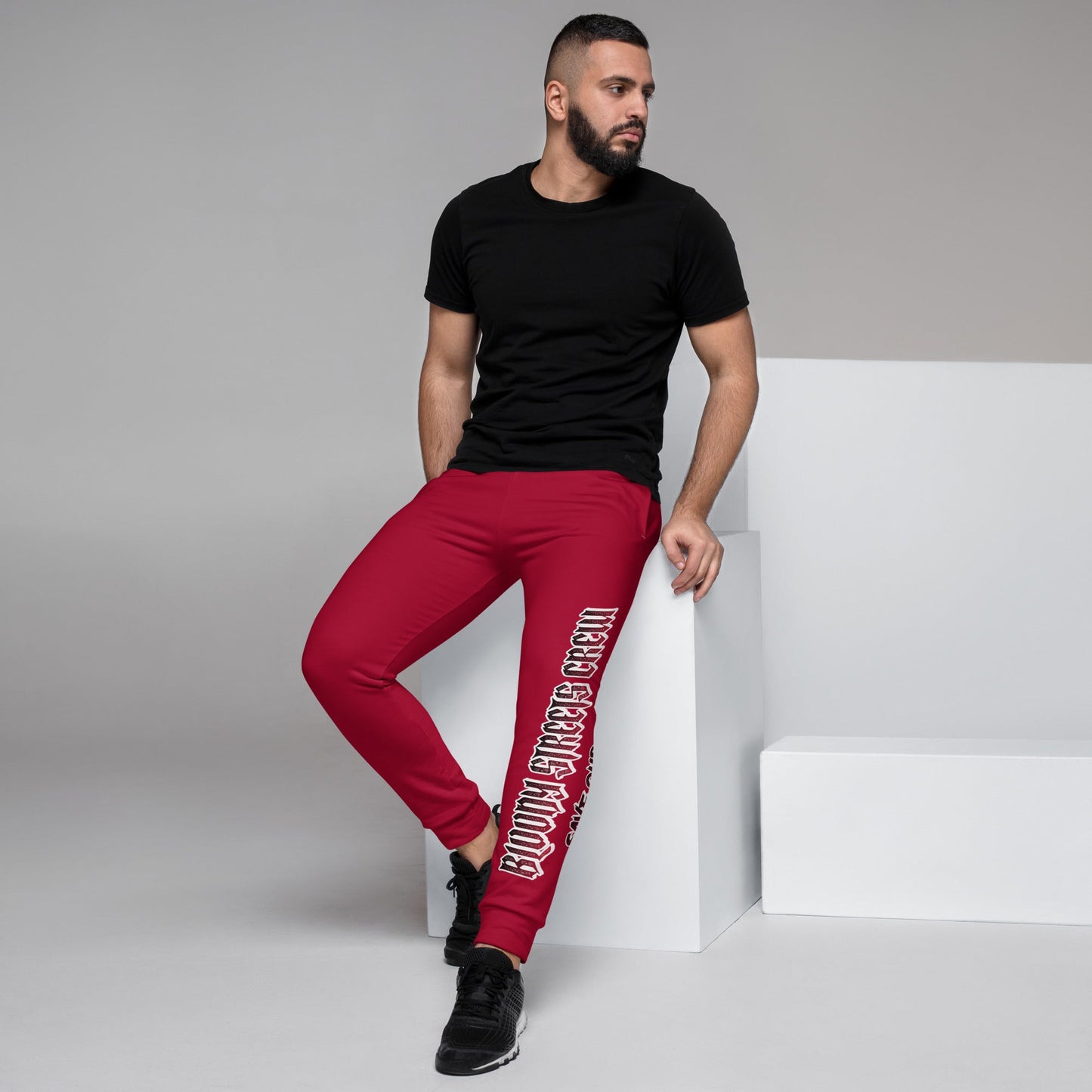 Bloody Streets Crew Herren-Jogginghose Rot Herren - BLOODY-STREETS.DE Streetwear Herren und Damen Hoodies, T-Shirts, Pullis