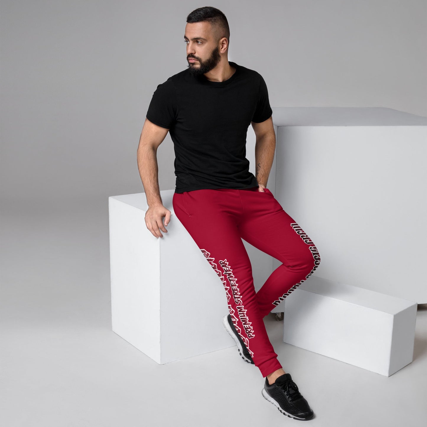 Bloody Streets Crew Herren-Jogginghose Rot Herren - BLOODY-STREETS.DE Streetwear Herren und Damen Hoodies, T-Shirts, Pullis