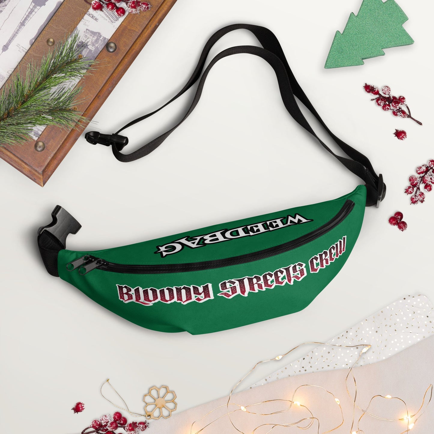 BLOODY STREETS Crew Member Streetwear Gürteltasche Green - BLOODY-STREETS.DE Streetwear Herren und Damen Hoodies, T-Shirts, Pullis