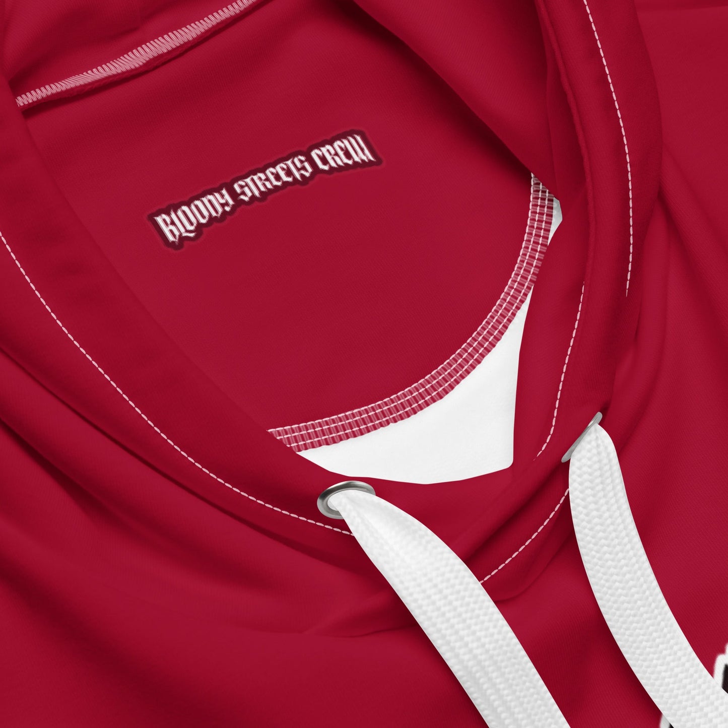 BLOODY STREETS Crew Member Streetwear Hoodie Red - BLOODY-STREETS.DE Streetwear Herren und Damen Hoodies, T-Shirts, Pullis