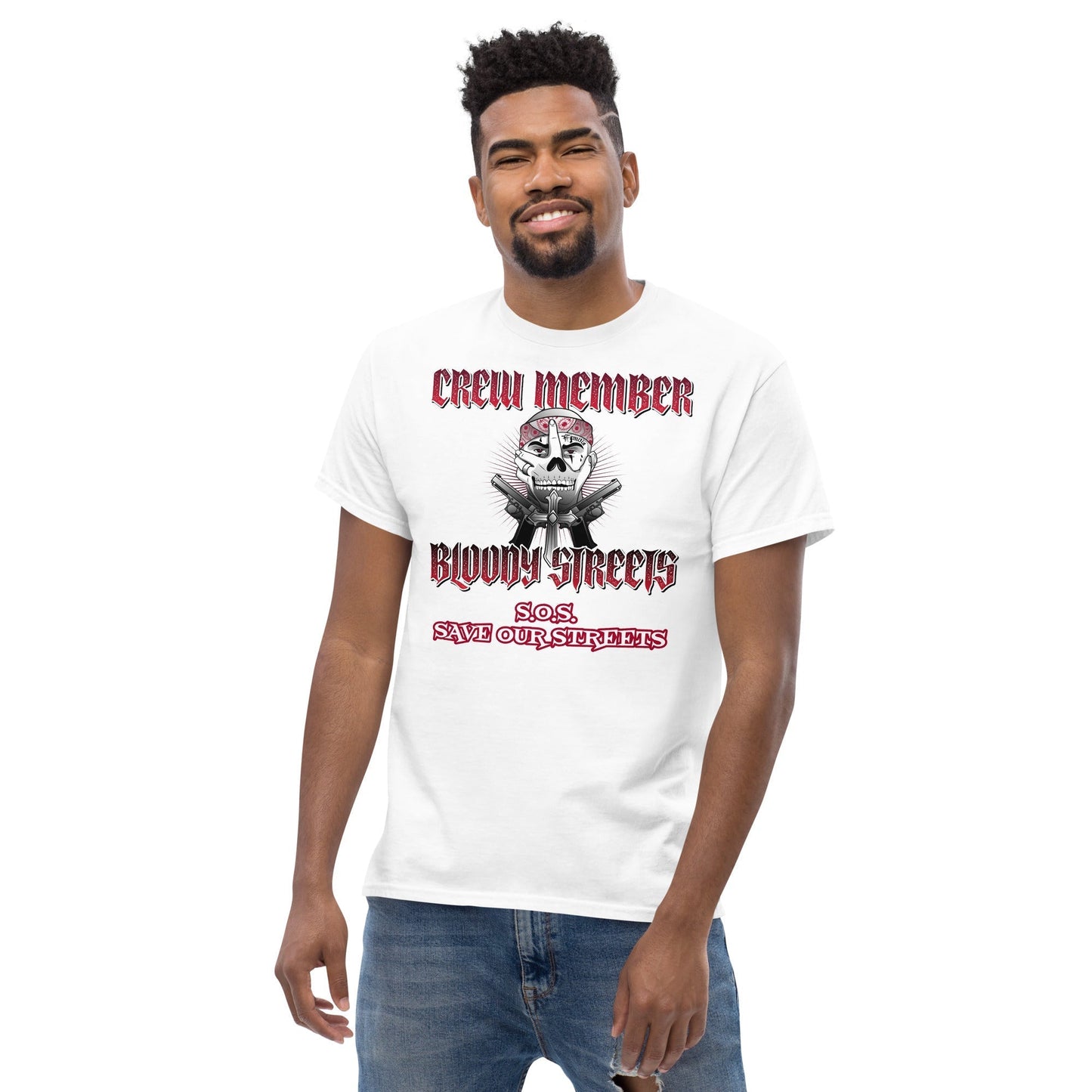 Bloody Streets Crew Member Streetwear T-Shirt - BLOODY-STREETS.DE Streetwear Herren und Damen Hoodies, T-Shirts, Pullis