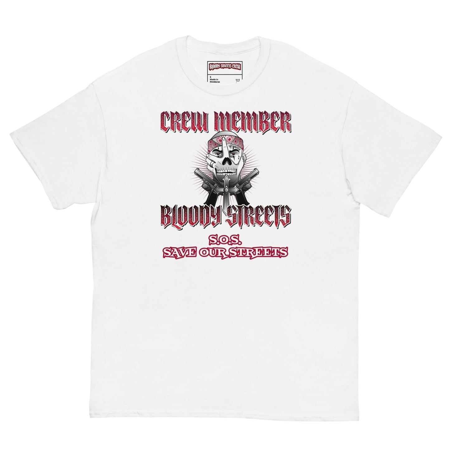 Bloody Streets Crew Member Streetwear T-Shirt - BLOODY-STREETS.DE Streetwear Herren und Damen Hoodies, T-Shirts, Pullis