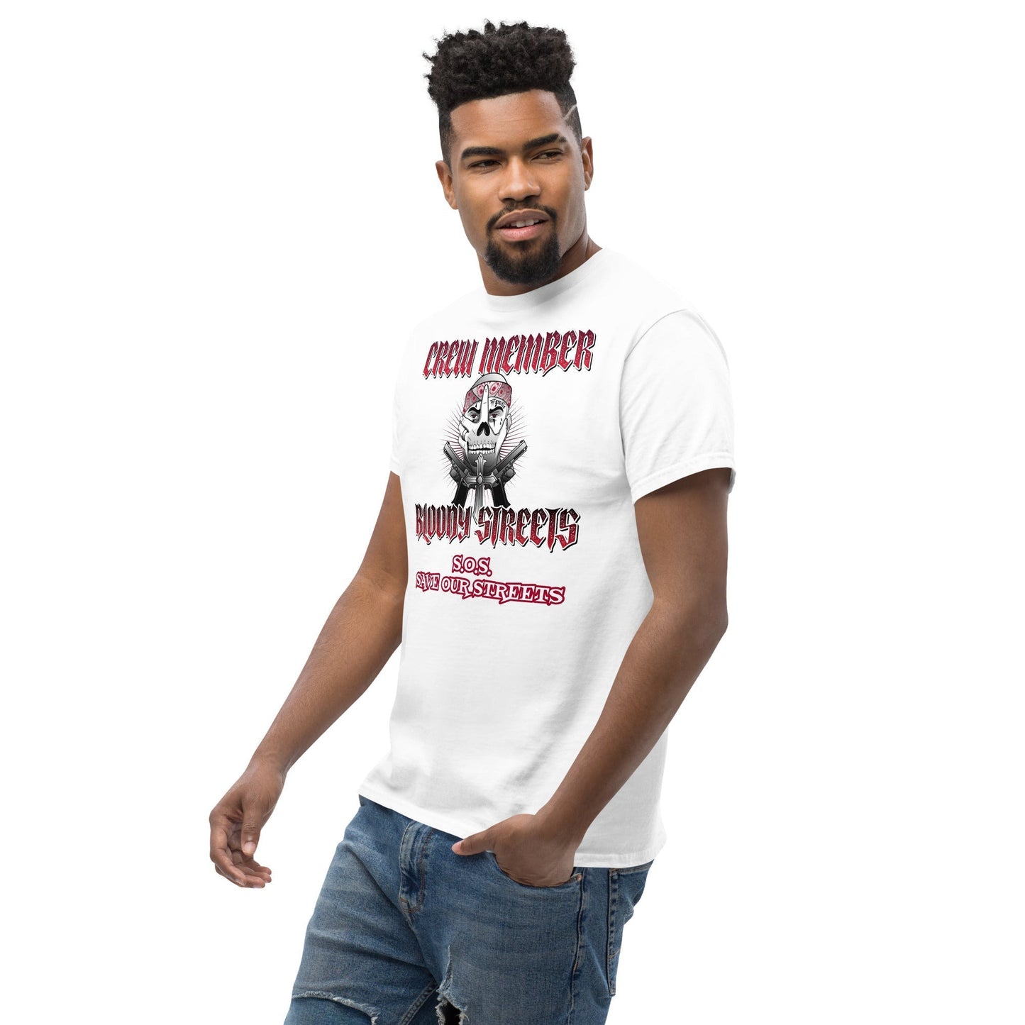 Bloody Streets Crew Member Streetwear T-Shirt - BLOODY-STREETS.DE Streetwear Herren und Damen Hoodies, T-Shirts, Pullis