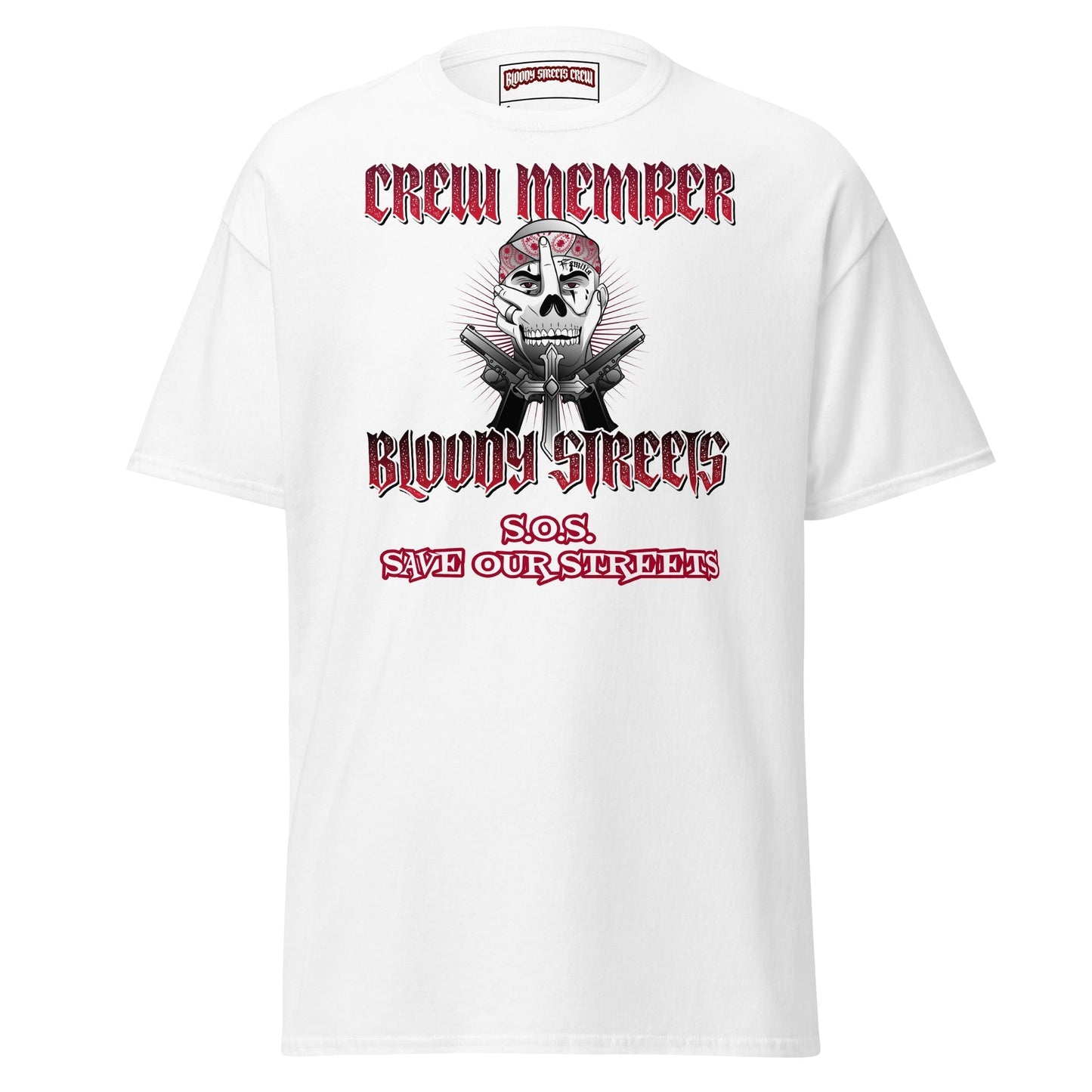 Bloody Streets Crew Member Streetwear T-Shirt - BLOODY-STREETS.DE Streetwear Herren und Damen Hoodies, T-Shirts, Pullis