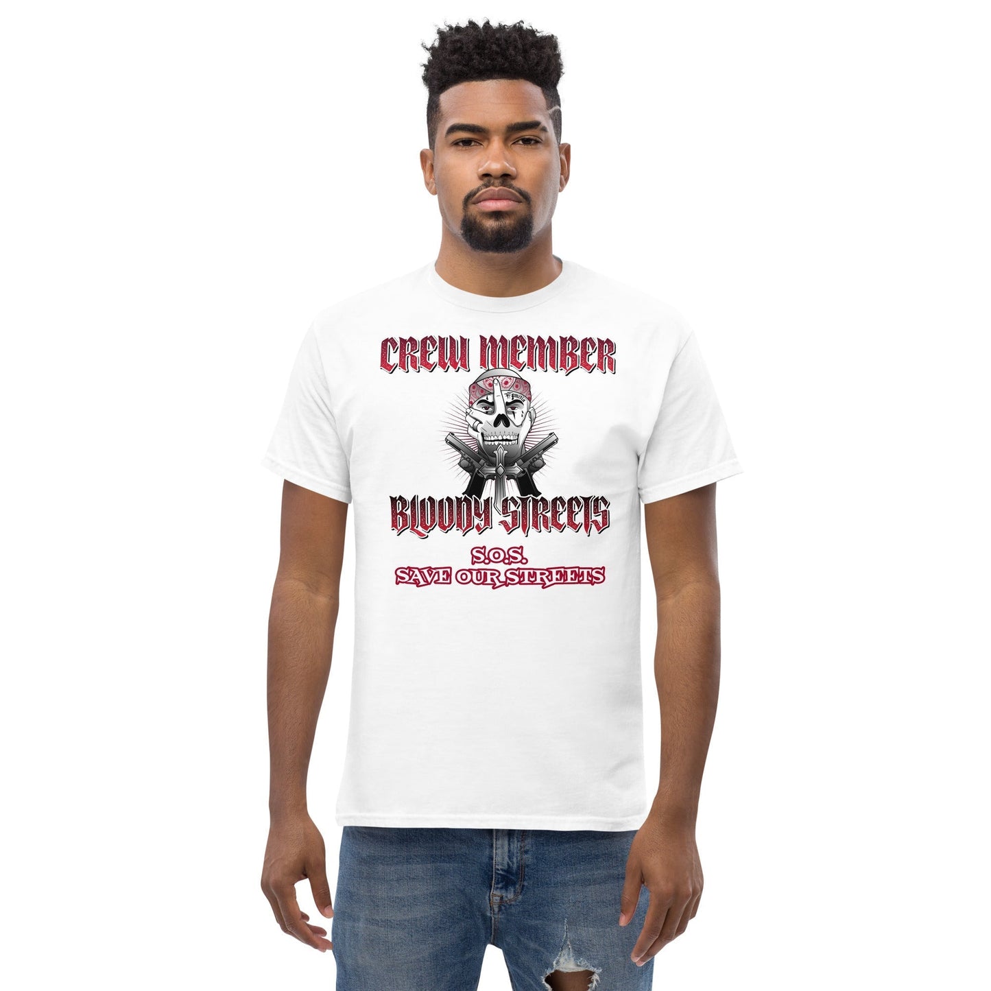Bloody Streets Crew Member Streetwear T-Shirt - BLOODY-STREETS.DE Streetwear Herren und Damen Hoodies, T-Shirts, Pullis