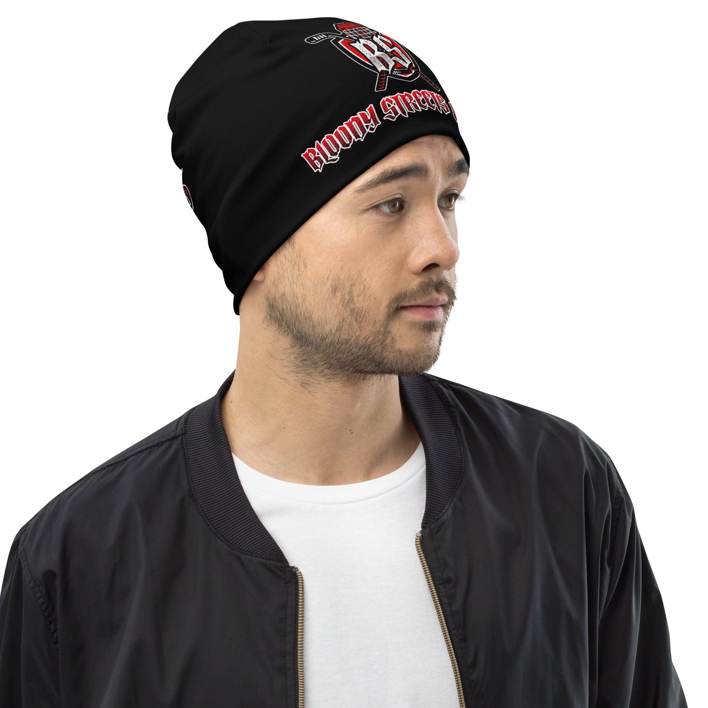 Bloody Streets Hockey Beanie - BLOODY-STREETS.DE Streetwear Herren und Damen Hoodies, T-Shirts, Pullis