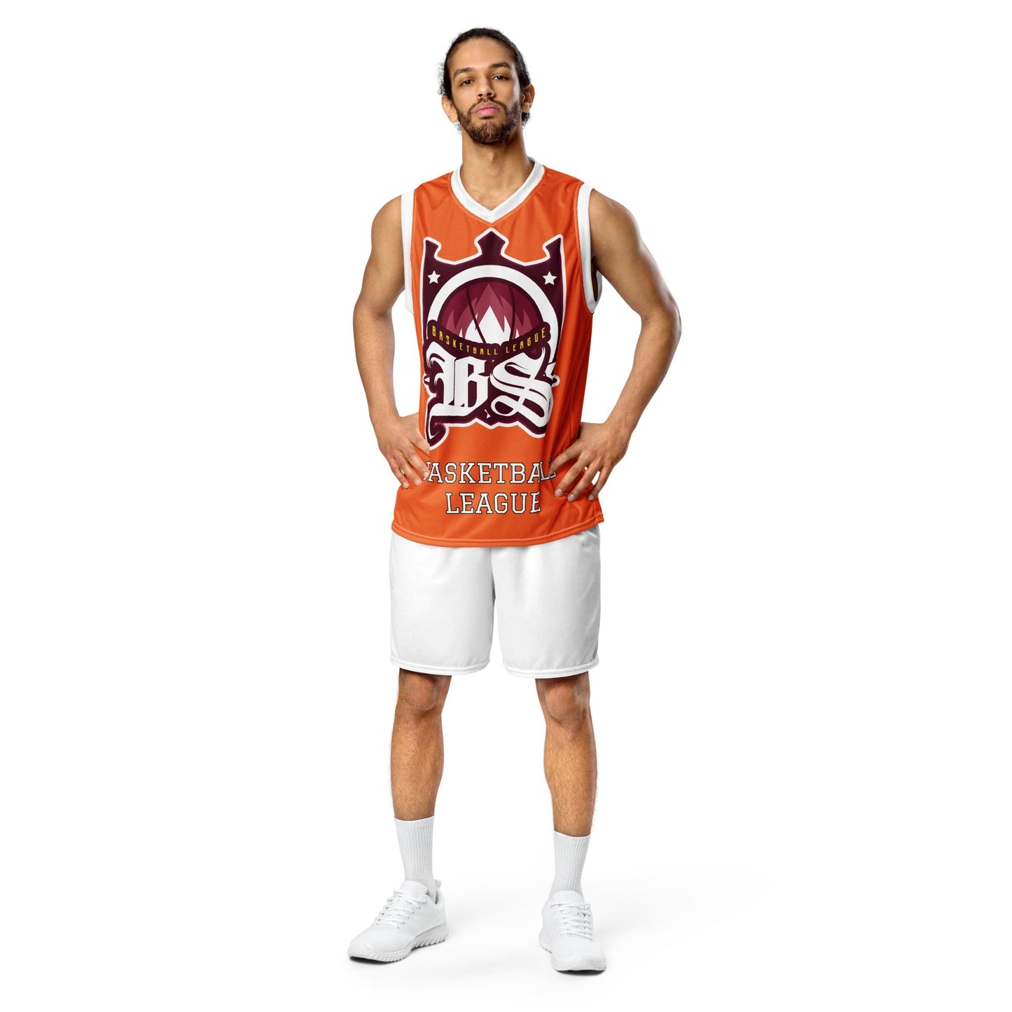 BLOODY STREETS - Recyceltes Streetwear-Basketballtrikot ORANGE - BLOODY-STREETS.DE Streetwear Herren und Damen Hoodies, T-Shirts, Pullis