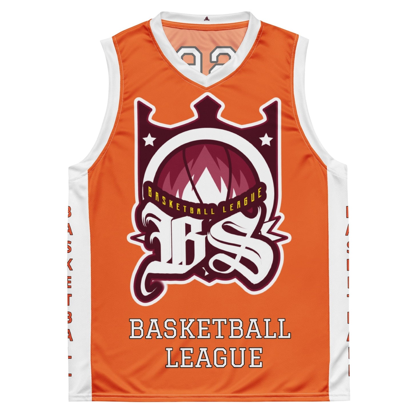 BLOODY STREETS - Recyceltes Streetwear-Basketballtrikot ORANGE - BLOODY-STREETS.DE Streetwear Herren und Damen Hoodies, T-Shirts, Pullis