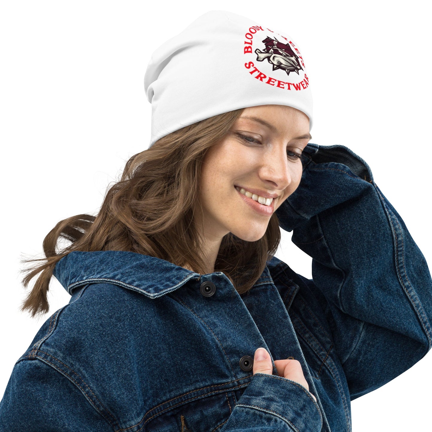 Bloody Streets - Streetwear Dog Streetwear Beanie/Mütze für Damen und Herren - BLOODY-STREETS.DE Streetwear Herren und Damen Hoodies, T-Shirts, Pullis