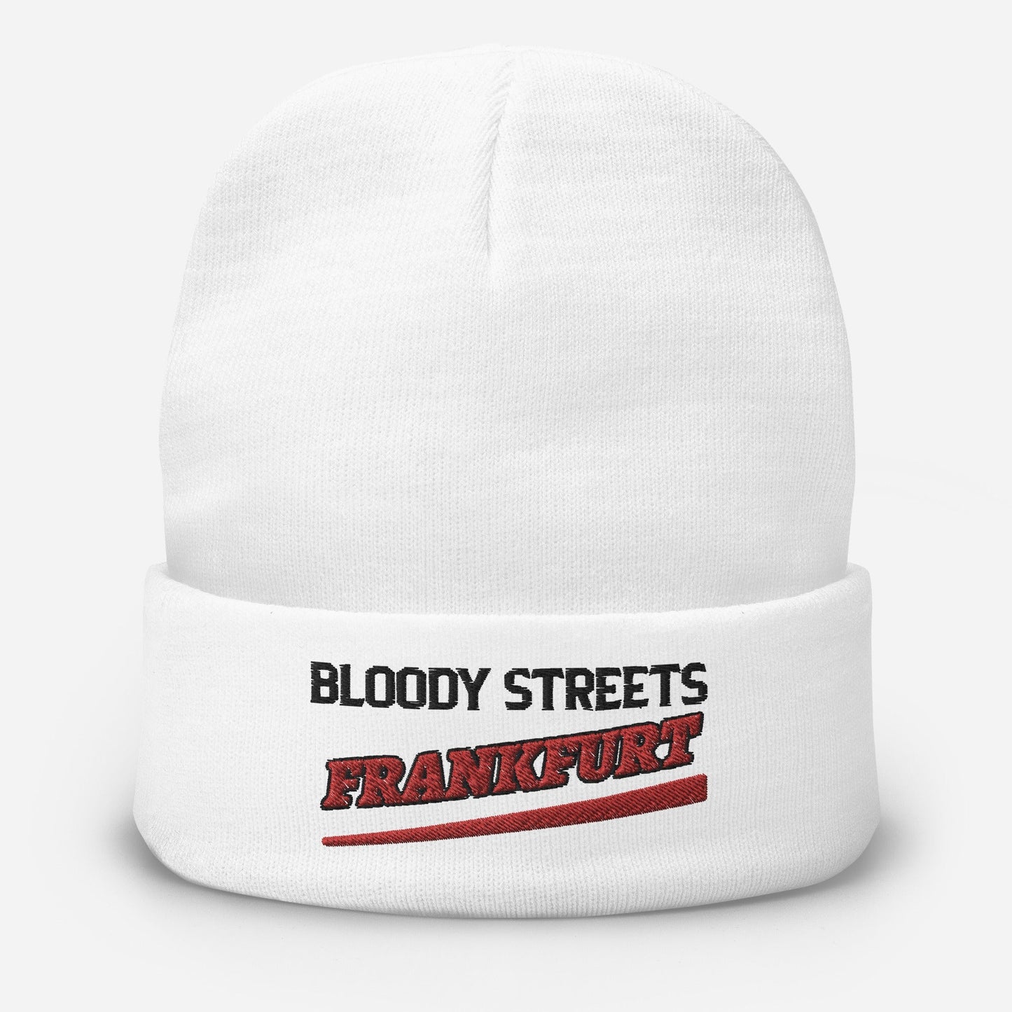 BS CITY Frankfurt Crew Member Premium Beanie - BLOODY-STREETS.DE Streetwear Herren und Damen Hoodies, T-Shirts, Pullis