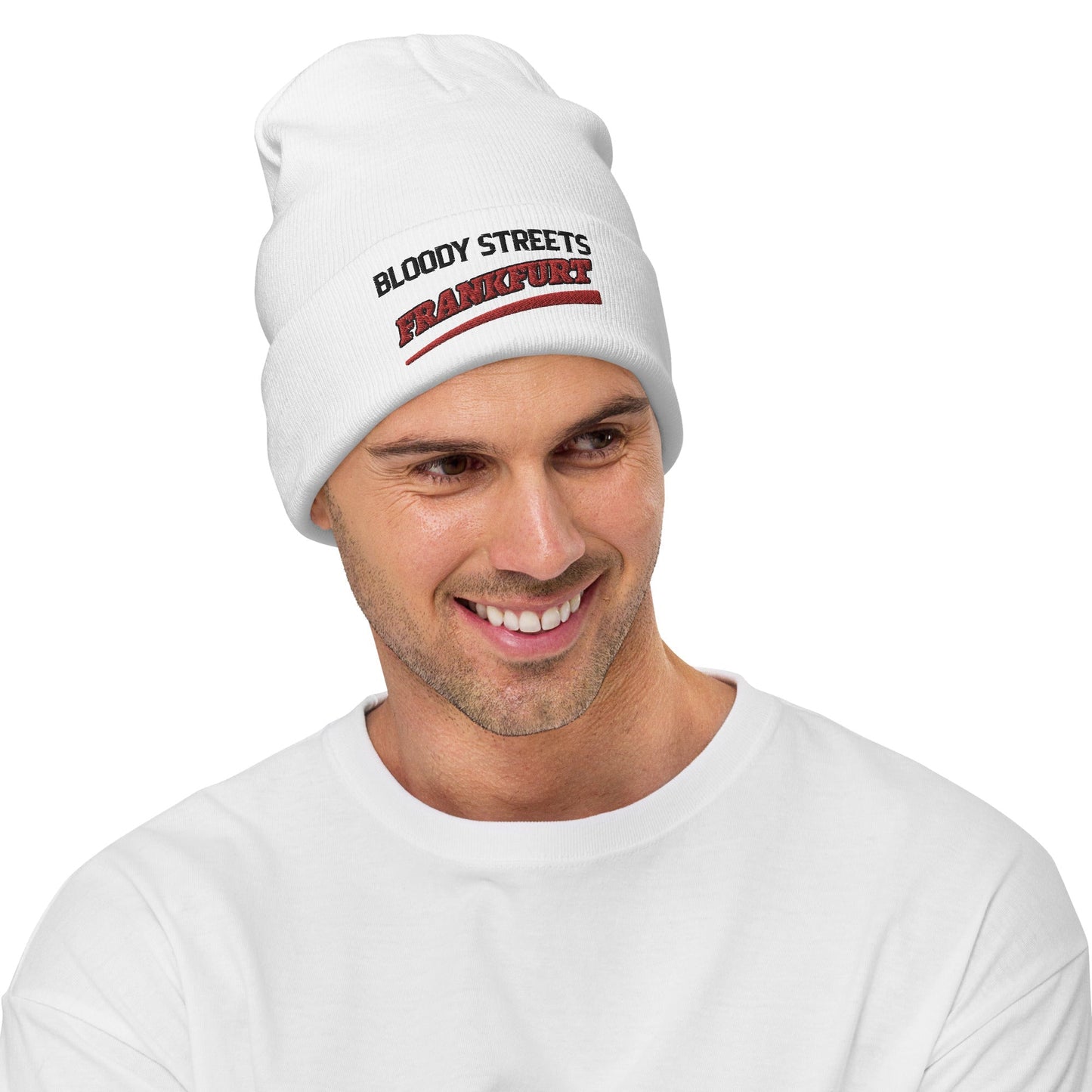 BS CITY Frankfurt Crew Member Premium Beanie - BLOODY-STREETS.DE Streetwear Herren und Damen Hoodies, T-Shirts, Pullis