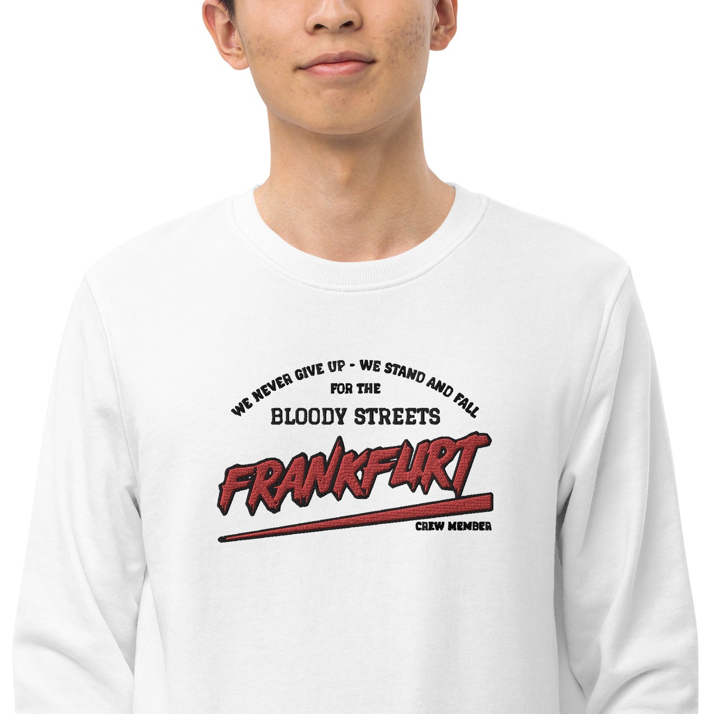 BS CITY Frankfurt Crew Member Premium Red "G" Pullover - BLOODY-STREETS.DE Streetwear Herren und Damen Hoodies, T-Shirts, Pullis