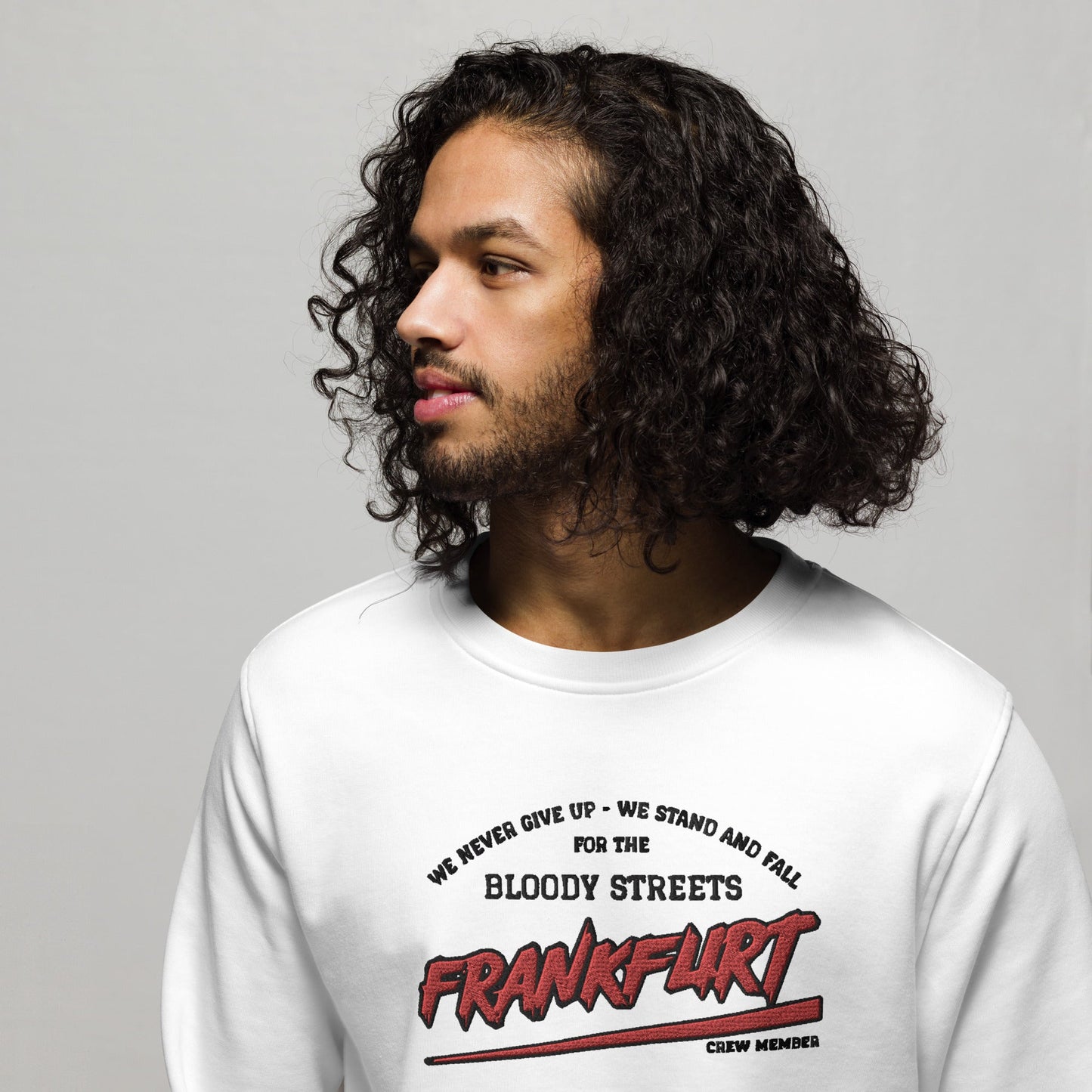 BS CITY Frankfurt Crew Member Premium Red "G" Pullover - BLOODY-STREETS.DE Streetwear Herren und Damen Hoodies, T-Shirts, Pullis