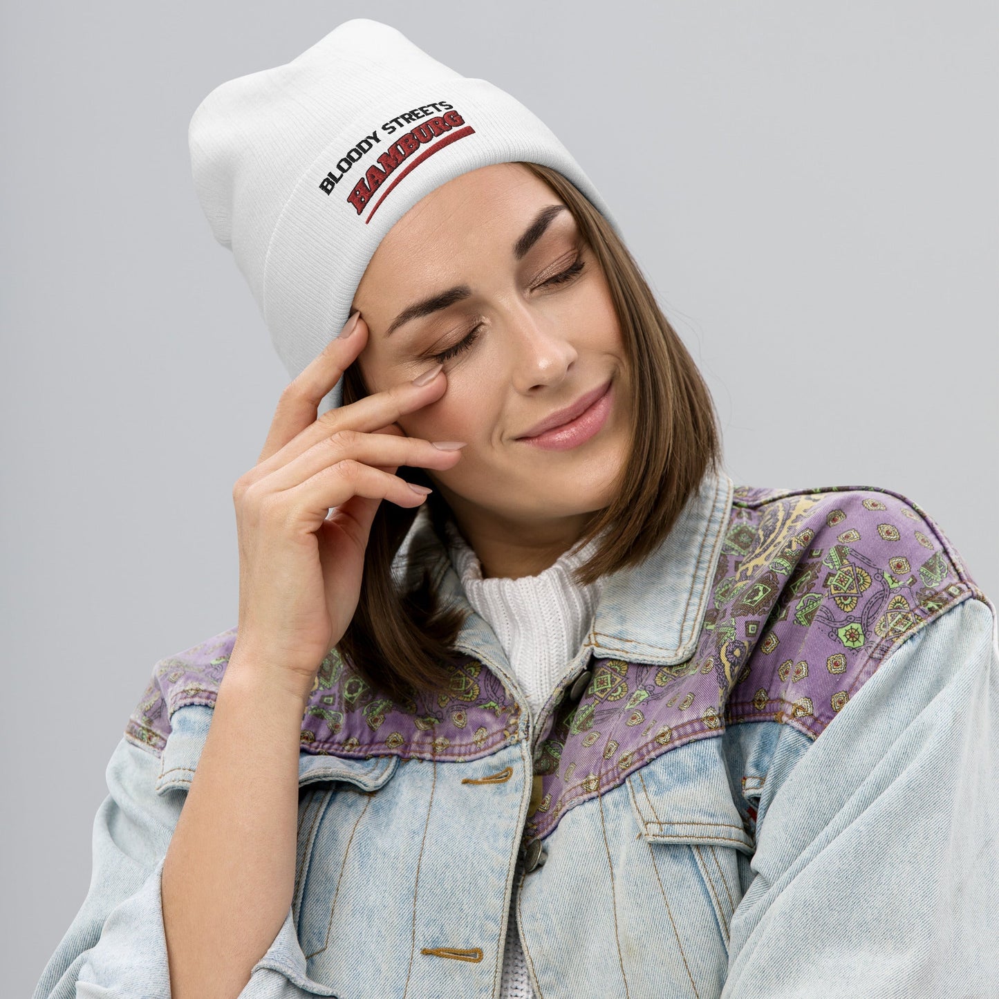 BS CITY Hamburg Crew Member Premium Beanie - BLOODY-STREETS.DE Streetwear Herren und Damen Hoodies, T-Shirts, Pullis