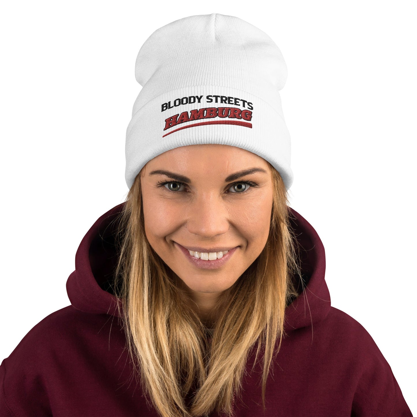 BS CITY Hamburg Crew Member Premium Beanie - BLOODY-STREETS.DE Streetwear Herren und Damen Hoodies, T-Shirts, Pullis