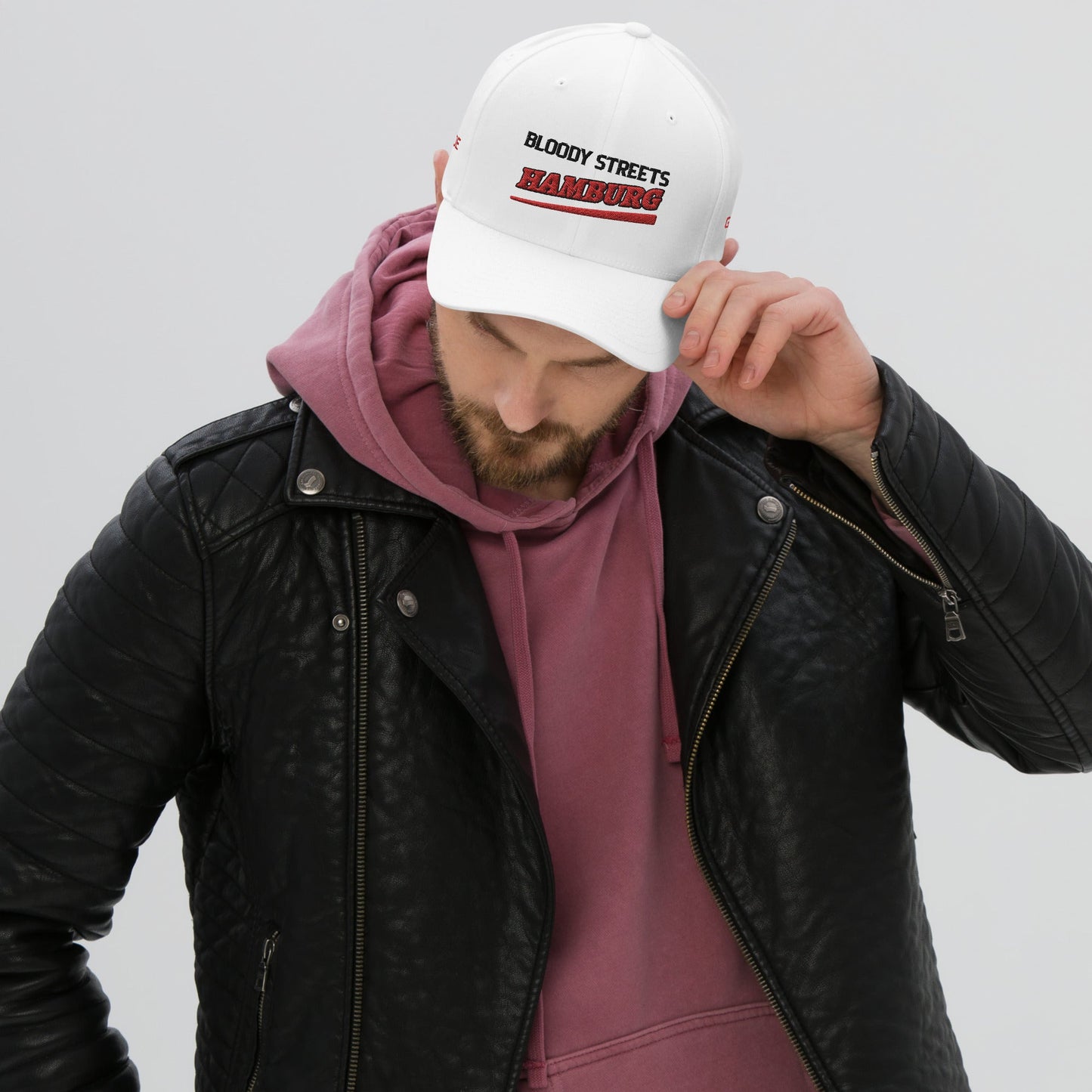 BS CITY Hamburg Crew Member Premium Red DAD CAP - BLOODY-STREETS.DE Streetwear Herren und Damen Hoodies, T-Shirts, Pullis