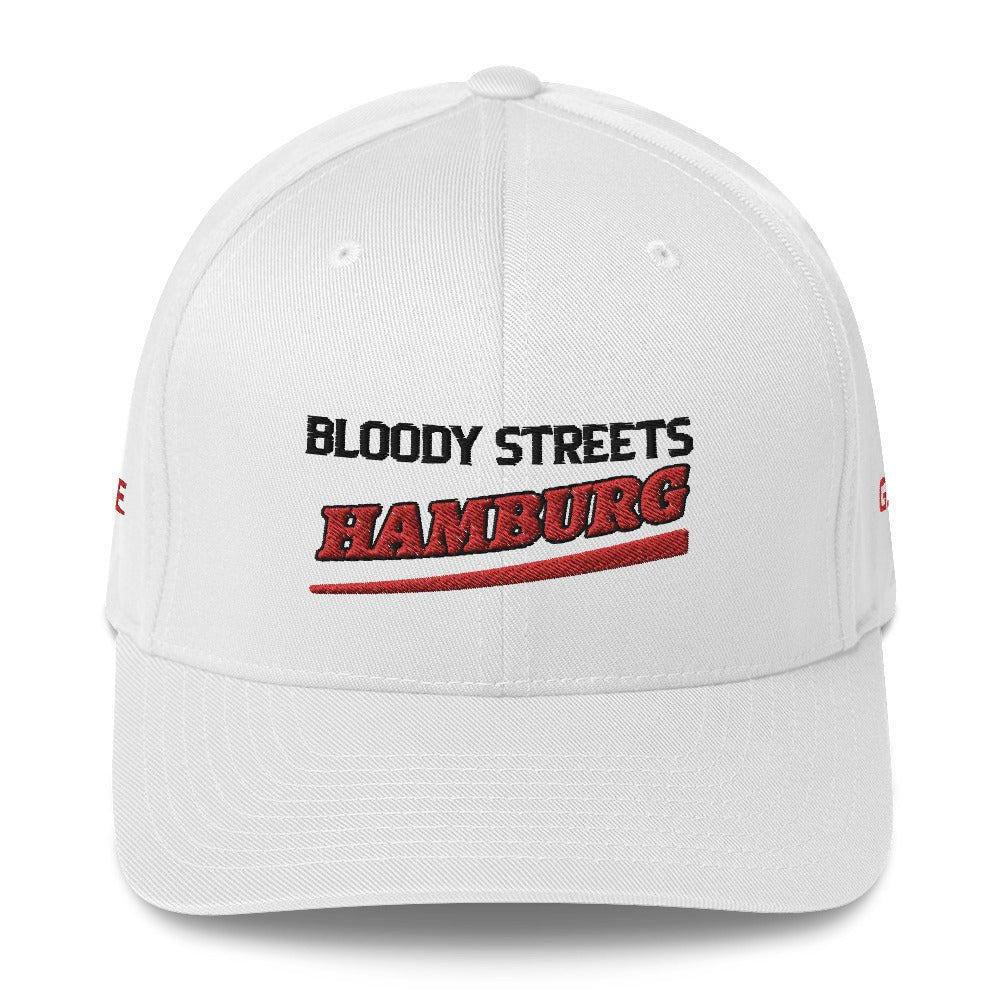 BS CITY Hamburg Crew Member Premium Red DAD CAP - BLOODY-STREETS.DE Streetwear Herren und Damen Hoodies, T-Shirts, Pullis