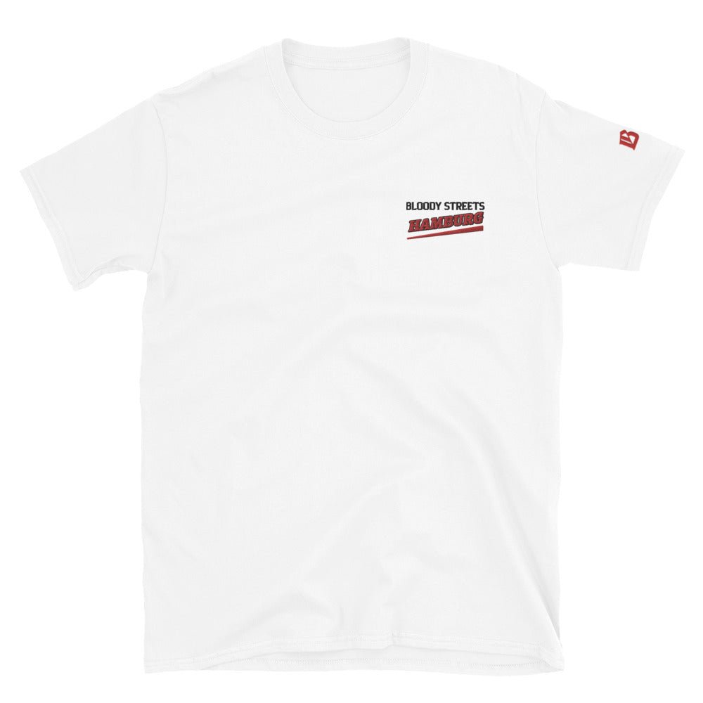 BS CITY Hamburg Crew Member Premium Red "Lady" T-Shirt - BLOODY-STREETS.DE Streetwear Herren und Damen Hoodies, T-Shirts, Pullis