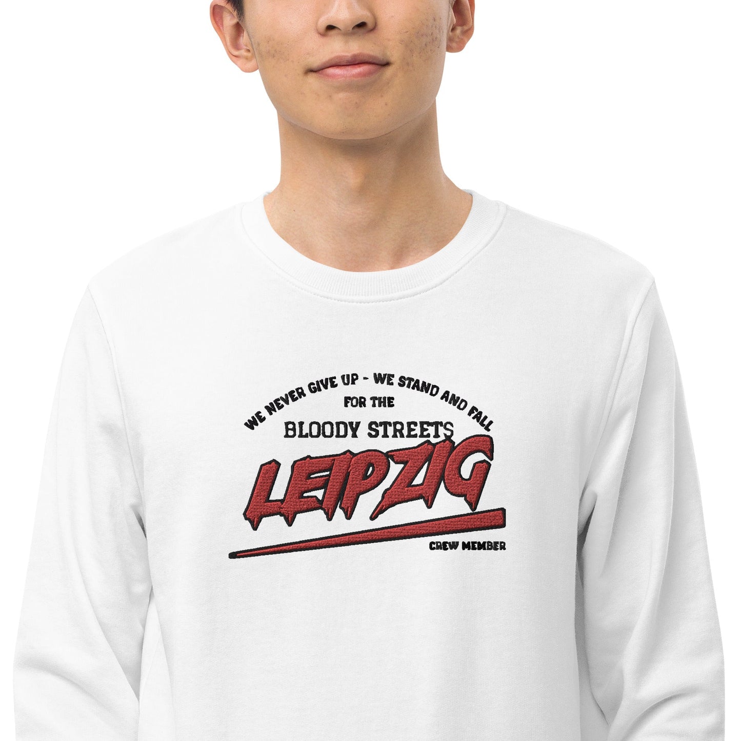 BS CITY Leipzig Crew Member Premium Red "G" Pullover - BLOODY-STREETS.DE Streetwear Herren und Damen Hoodies, T-Shirts, Pullis