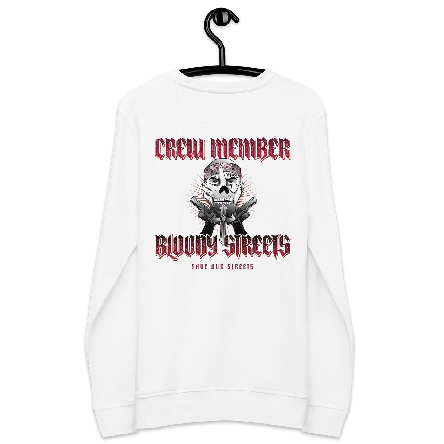 BS CITY Leipzig Crew Member Premium Red "G" Pullover - BLOODY-STREETS.DE Streetwear Herren und Damen Hoodies, T-Shirts, Pullis