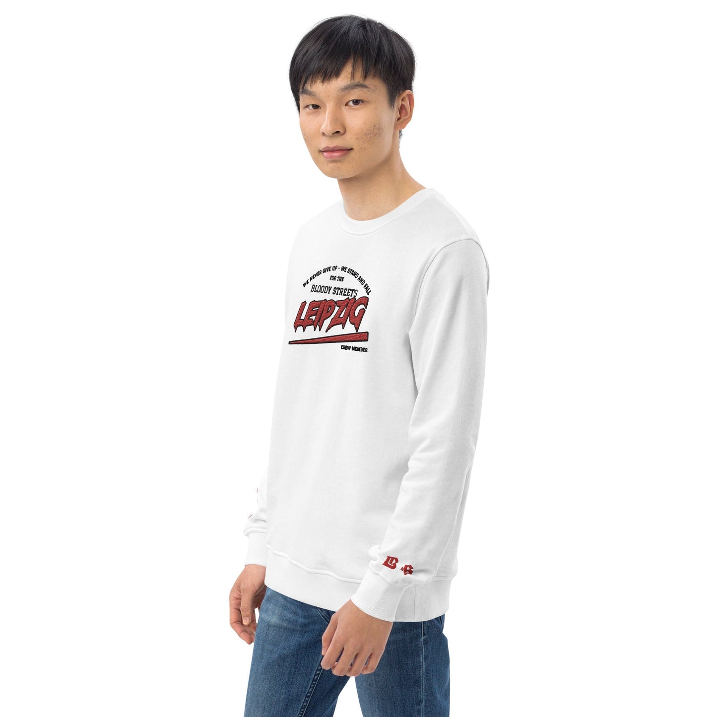 BS CITY Leipzig Crew Member Premium Red "G" Pullover - BLOODY-STREETS.DE Streetwear Herren und Damen Hoodies, T-Shirts, Pullis