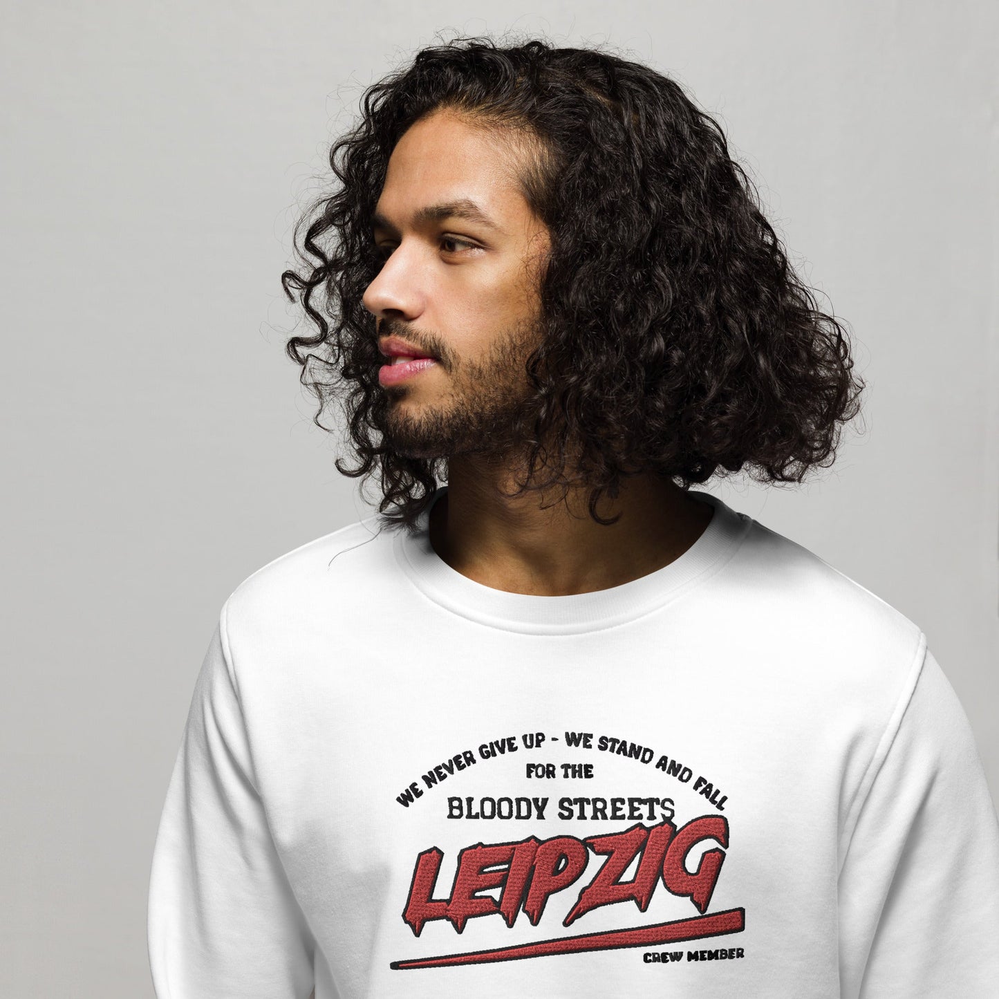 BS CITY Leipzig Crew Member Premium Red "G" Pullover - BLOODY-STREETS.DE Streetwear Herren und Damen Hoodies, T-Shirts, Pullis