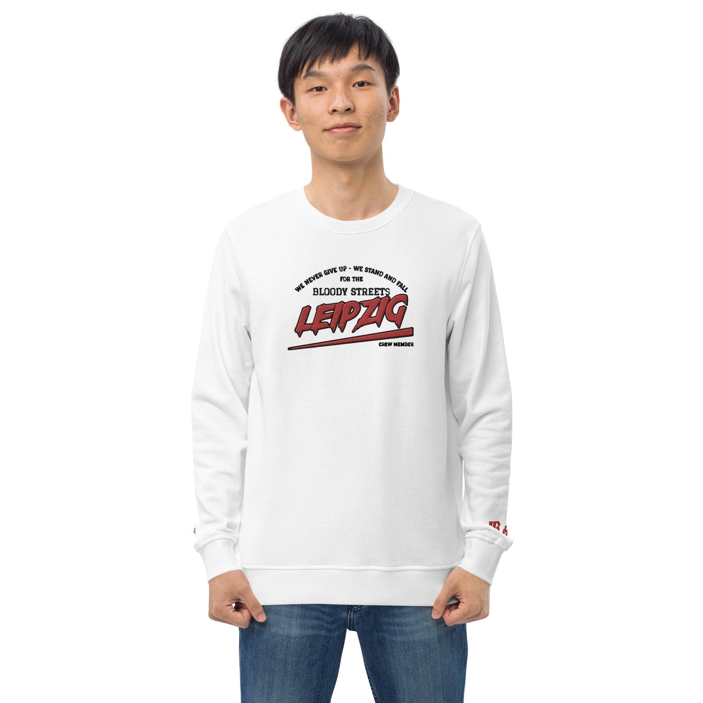BS CITY Leipzig Crew Member Premium Red "G" Pullover - BLOODY-STREETS.DE Streetwear Herren und Damen Hoodies, T-Shirts, Pullis