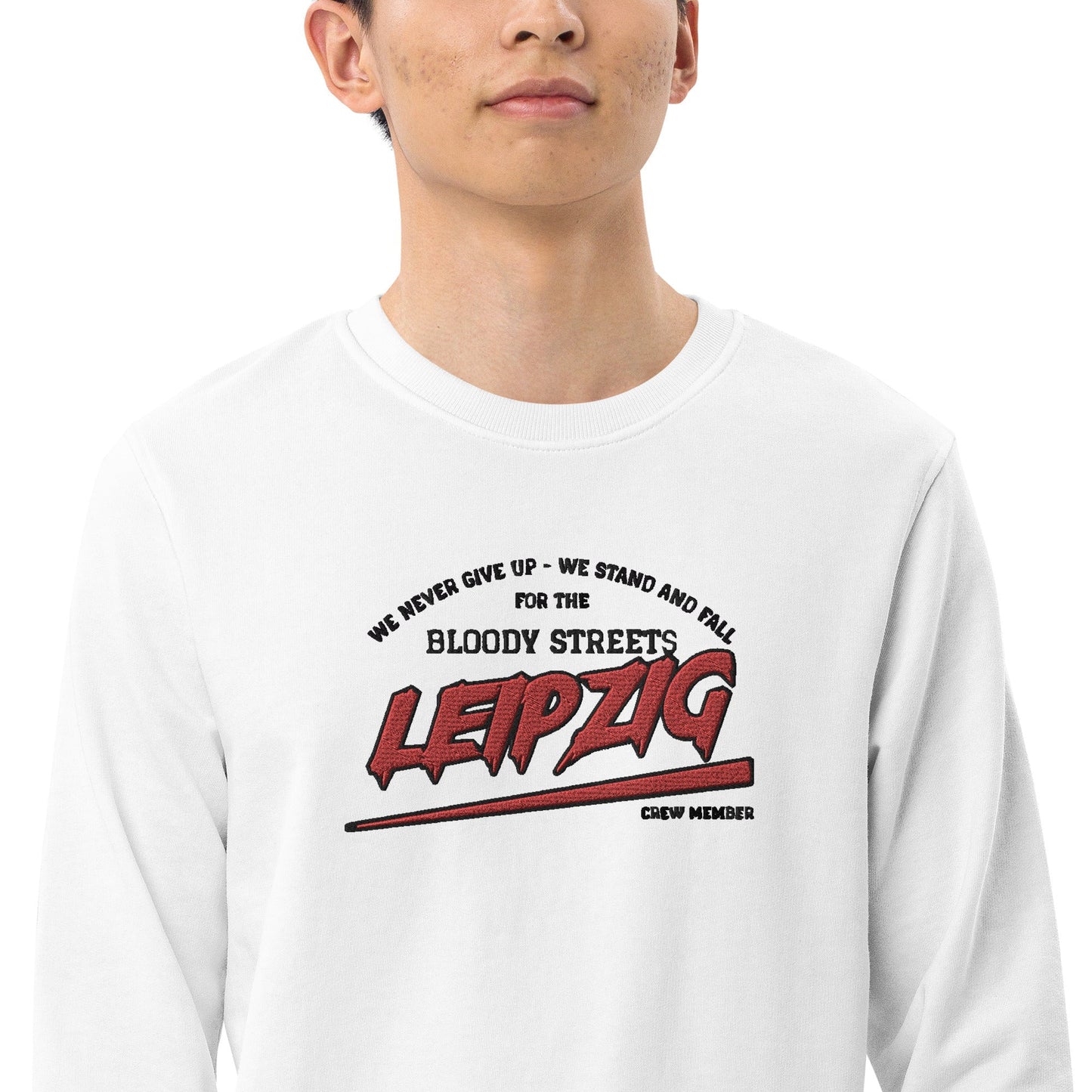 BS CITY Leipzig Crew Member Premium Red "G" Pullover - BLOODY-STREETS.DE Streetwear Herren und Damen Hoodies, T-Shirts, Pullis