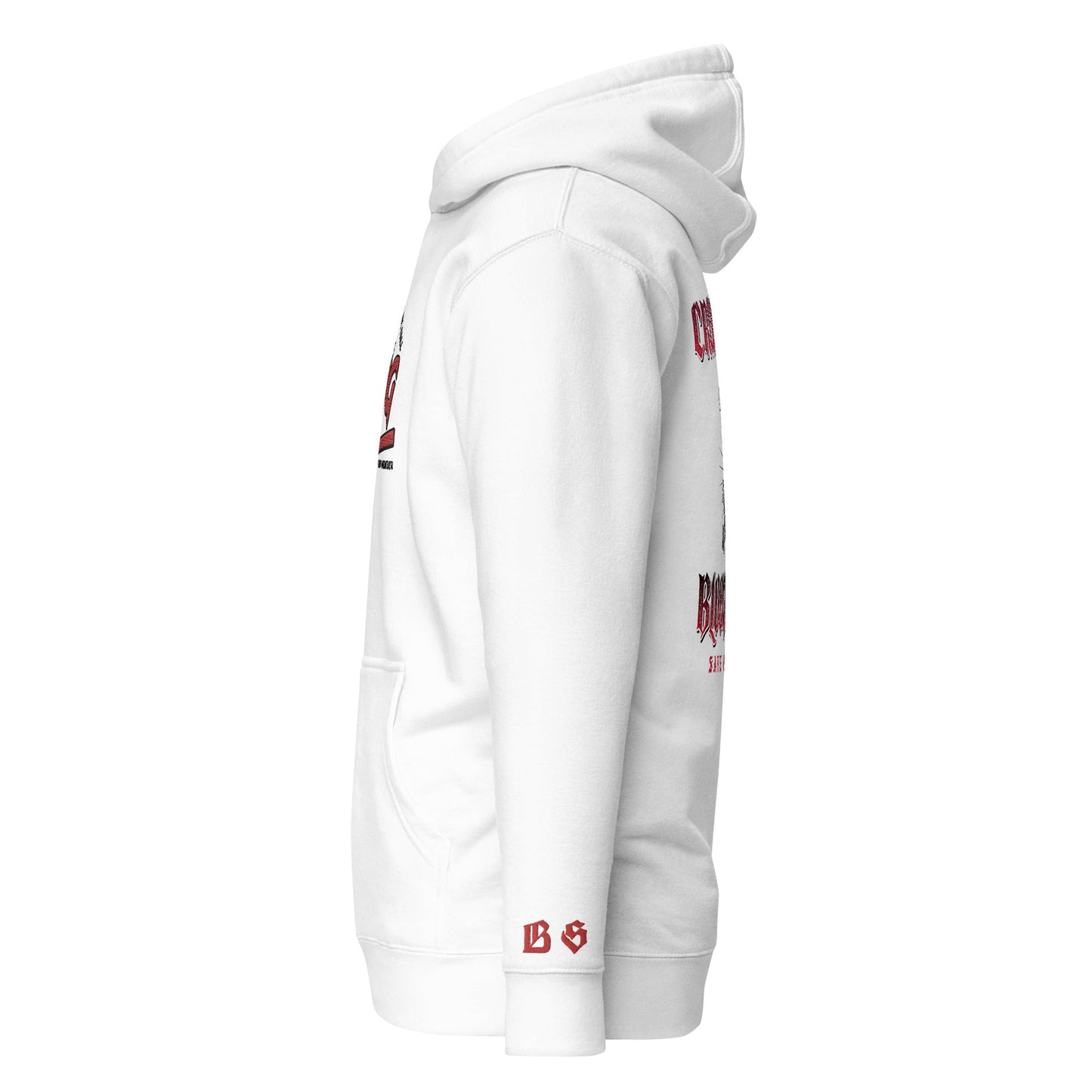 BS CITY Leipzig Crew Member Premium Red Lady Hoodie - BLOODY-STREETS.DE Streetwear Herren und Damen Hoodies, T-Shirts, Pullis