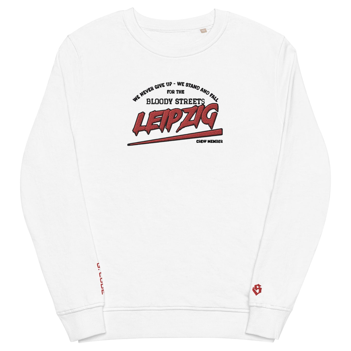 BS CITY Leipzig Crew Member Premium Red "Lady" Pullover - BLOODY-STREETS.DE Streetwear Herren und Damen Hoodies, T-Shirts, Pullis