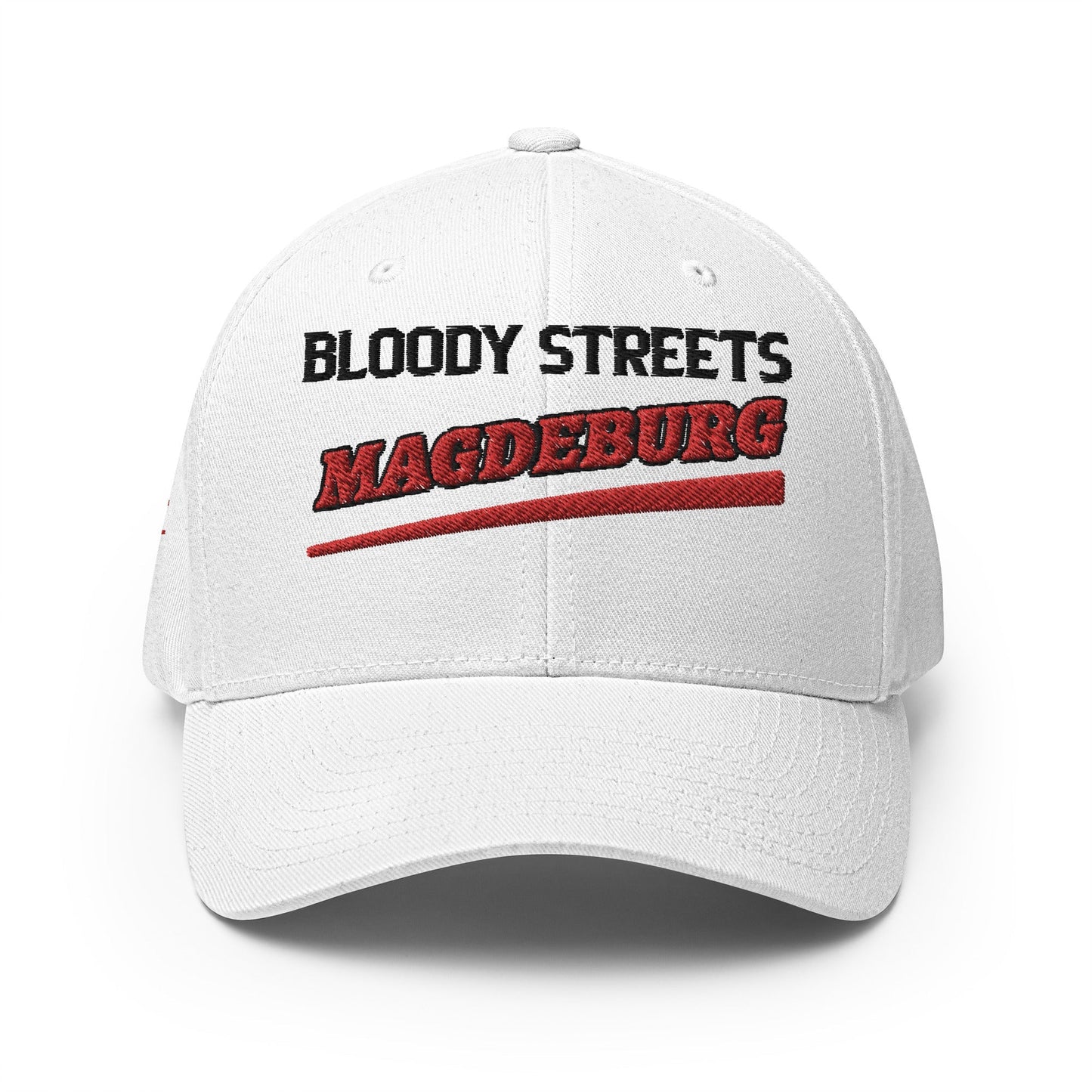 BS CITY Magdeburg Crew Member Premium Red DAD CAP - BLOODY-STREETS.DE Streetwear Herren und Damen Hoodies, T-Shirts, Pullis