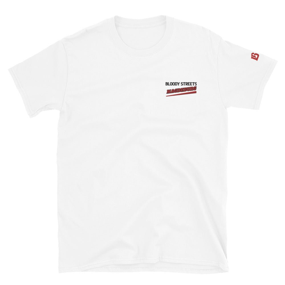 BS CITY Magdeburg Crew Member Premium Red "Lady" T-Shirt - BLOODY-STREETS.DE Streetwear Herren und Damen Hoodies, T-Shirts, Pullis