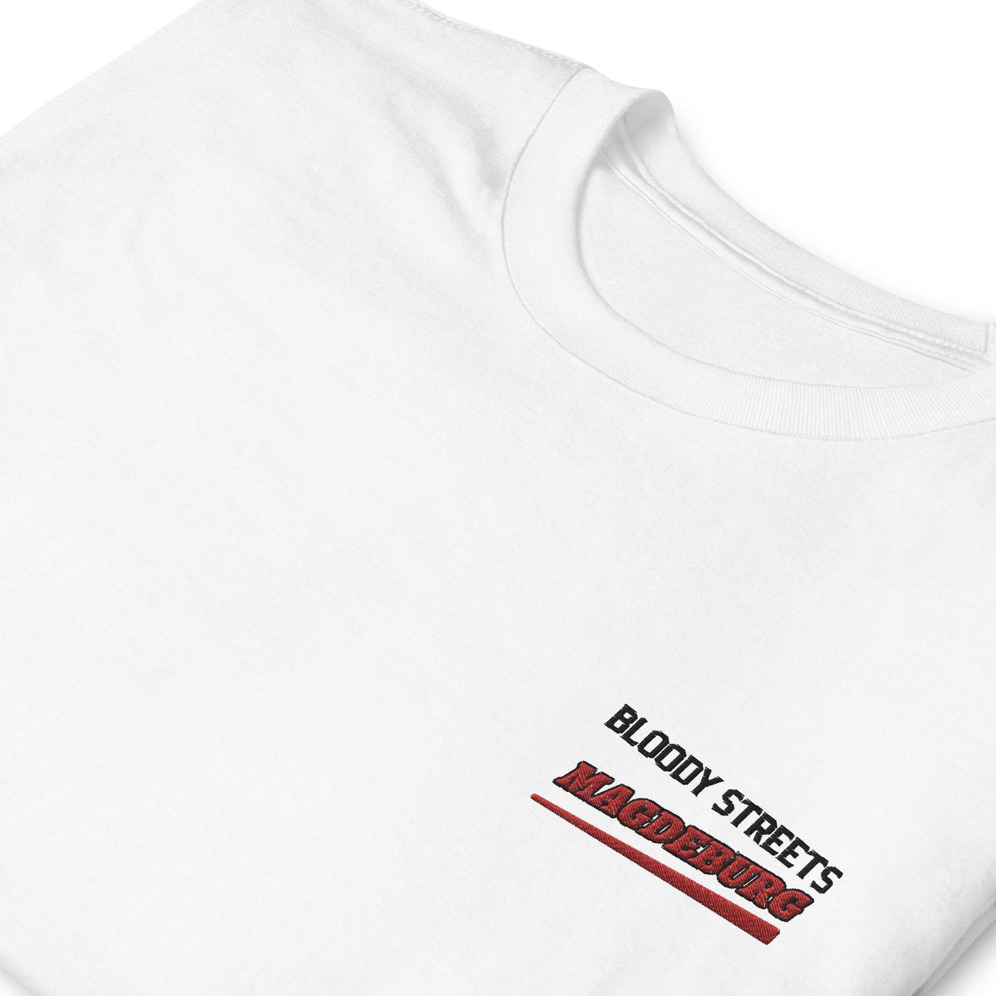 BS CITY Magdeburg Crew Member Premium Red "Lady" T-Shirt - BLOODY-STREETS.DE Streetwear Herren und Damen Hoodies, T-Shirts, Pullis